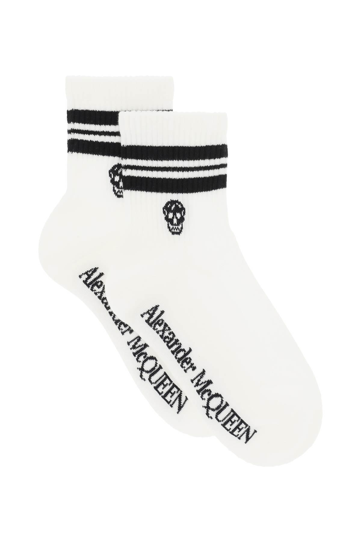 Womens Clothing Hosiery Socks Alexander McQueen Cotton Multi Skull Socks in Black 