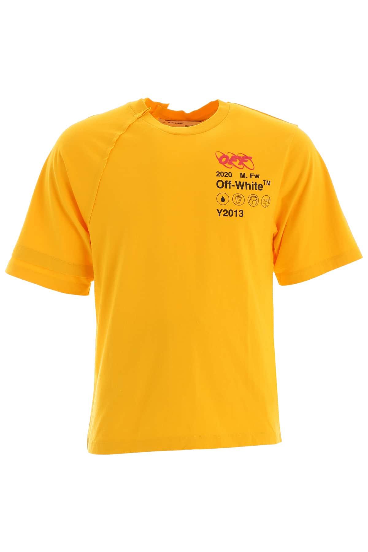 Off-White c/o Virgil Abloh X Champion Yellow T-shirt for Men