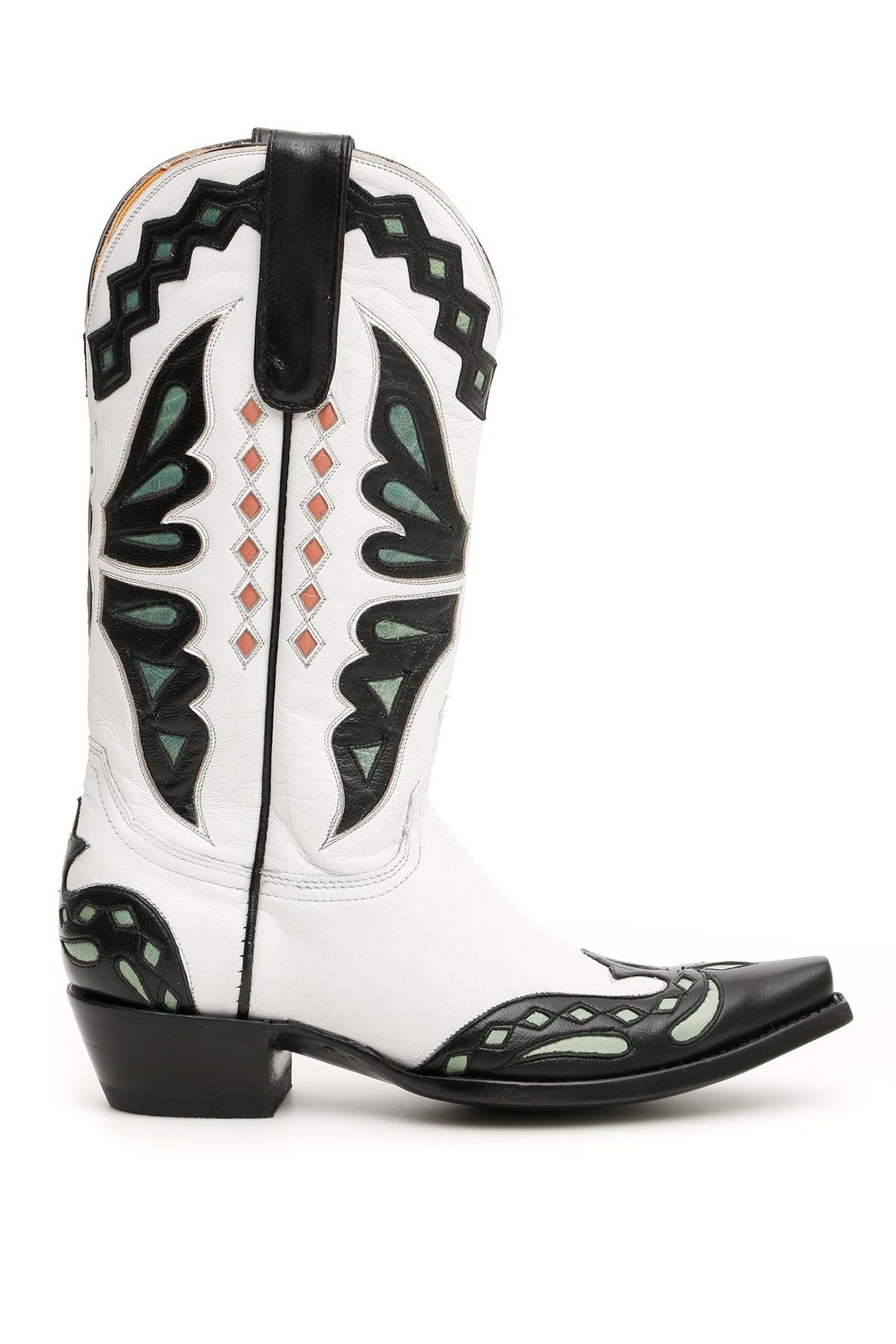 Jessie Western Butterfly Cowboy Boots in Black Lyst
