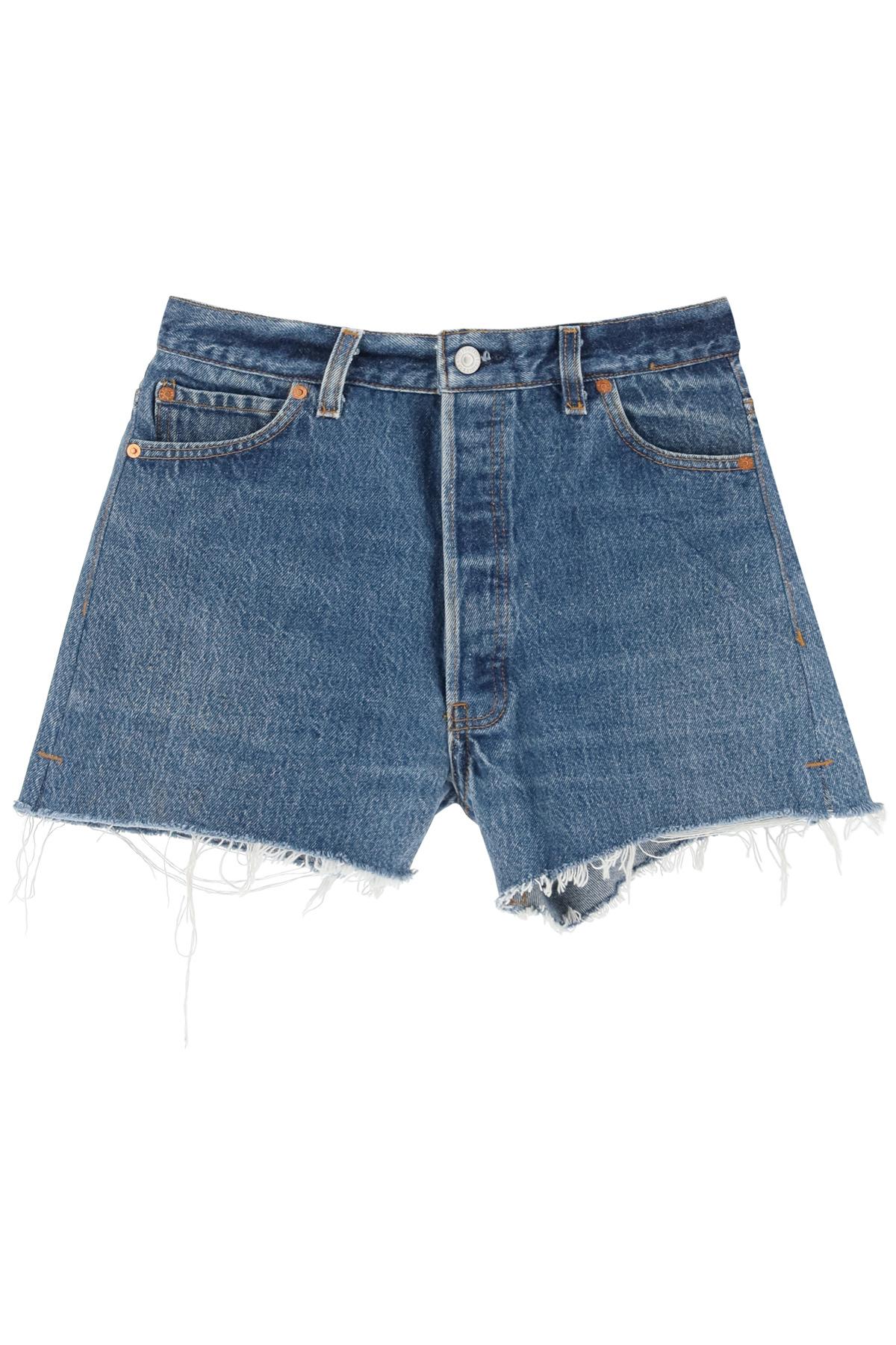 RE/DONE Shorts In Levi's Denim in Blue 