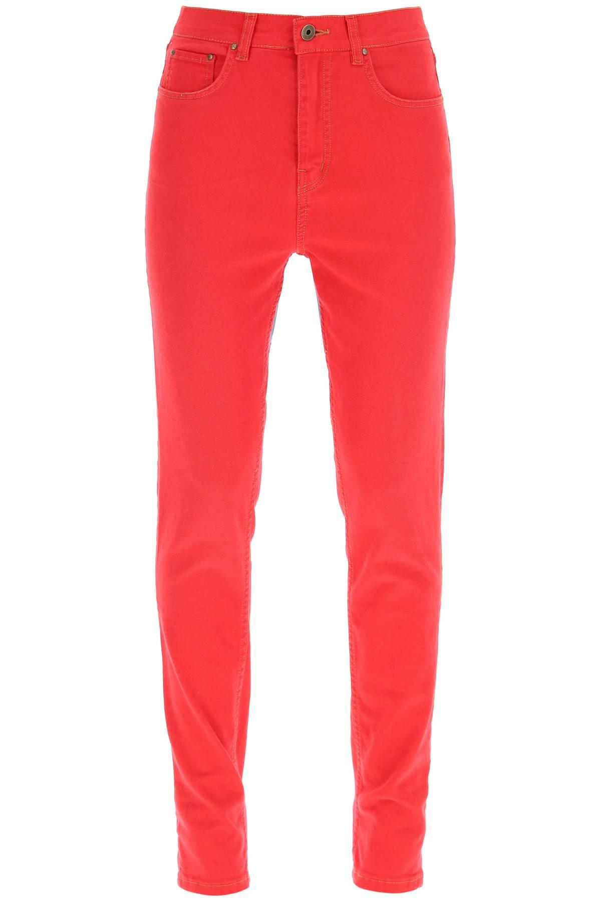Y. Project Bicolor Heart Denim Leggings 