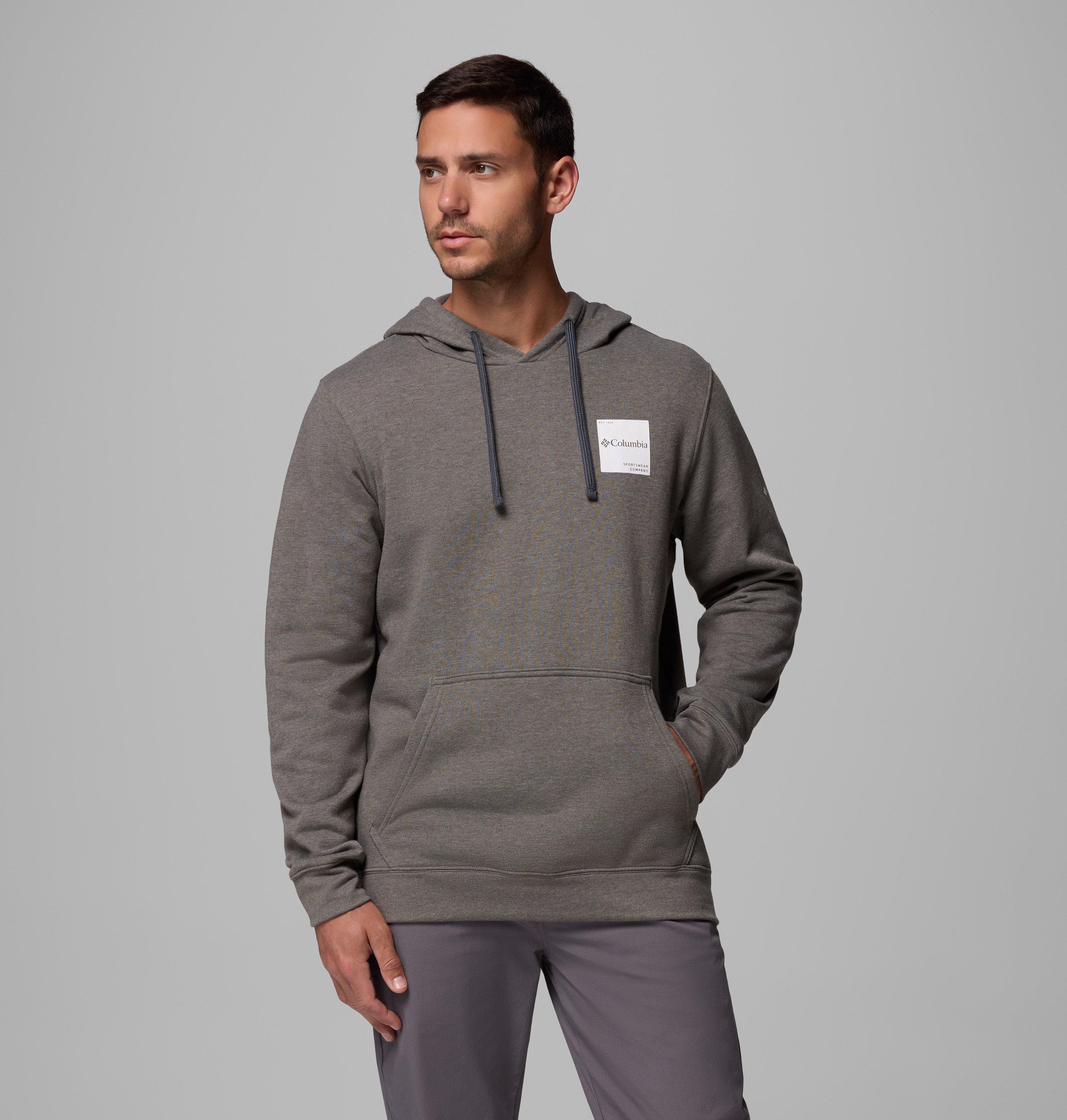 Pull à Capuche Homme Columbia – Gris Moyen – Taille M – Polaire – Très Bon état