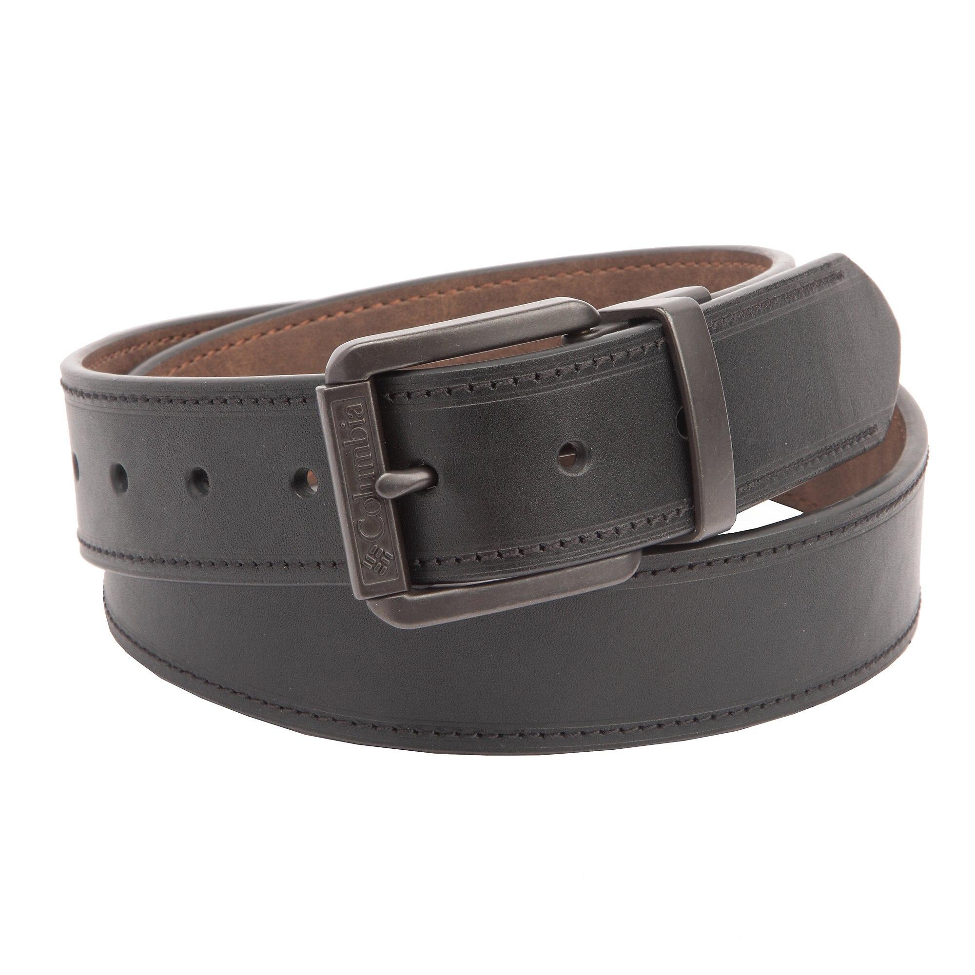 Columbia Leather Reversible Casual Belt 010 in Black,Brown (Brown) for ...