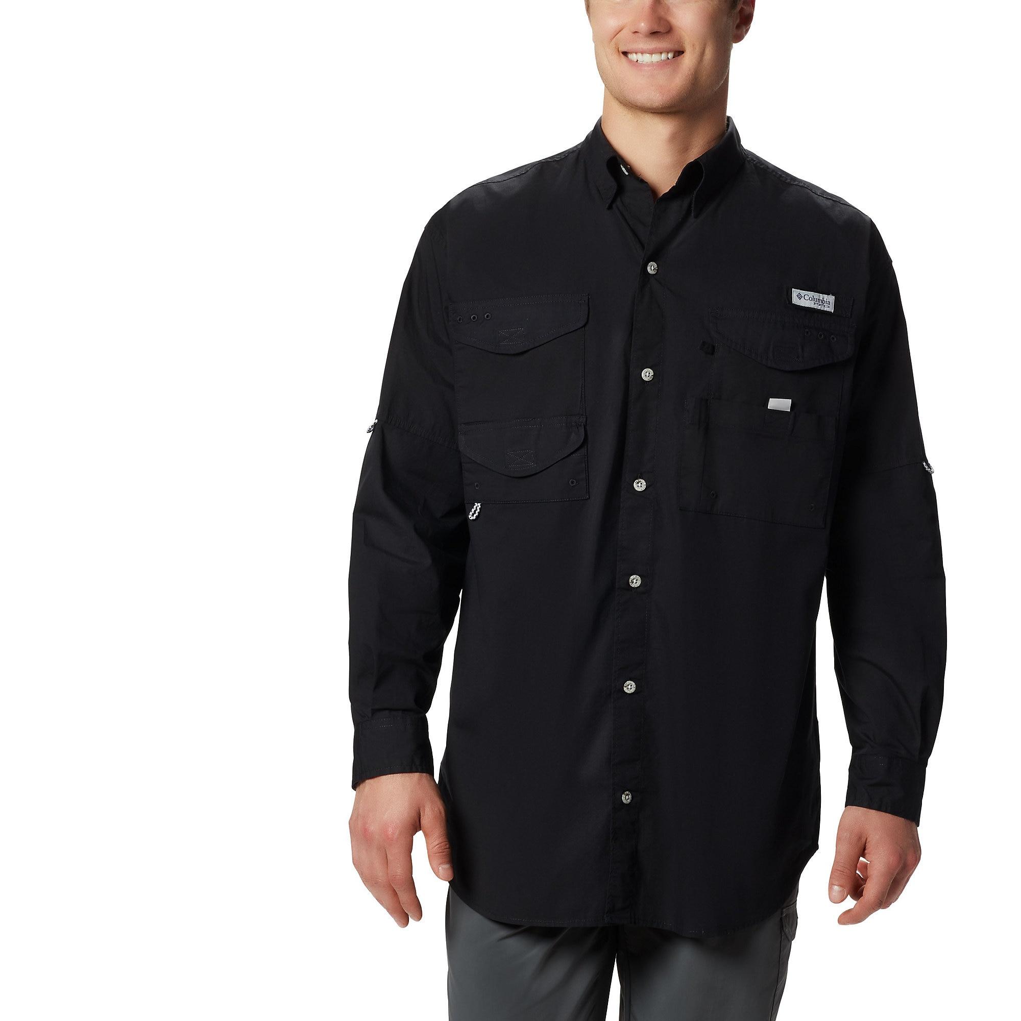 Columbia Cotton Pfg Bonehead Long Sleeve Shirt in Black for Men Save