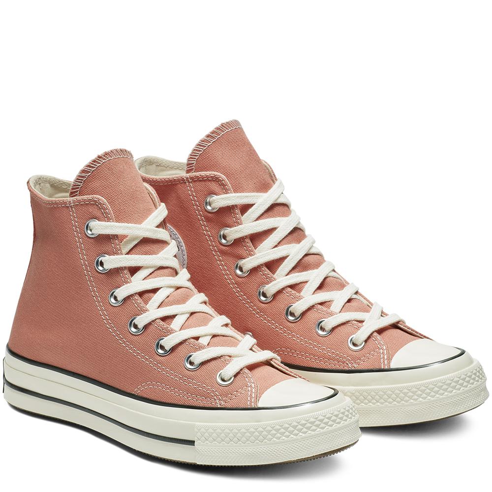 peach converse high tops