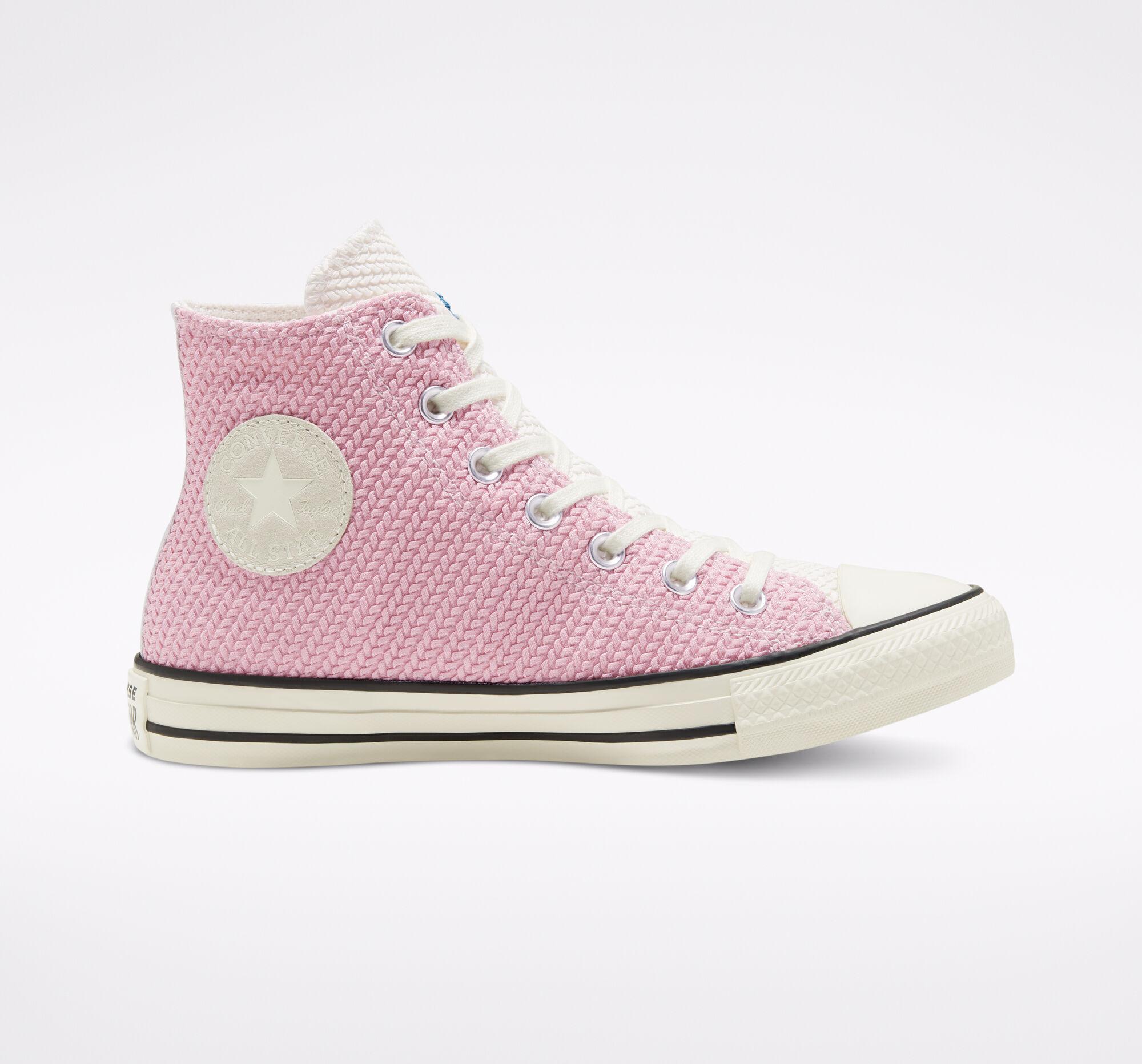 converse bleu et rose