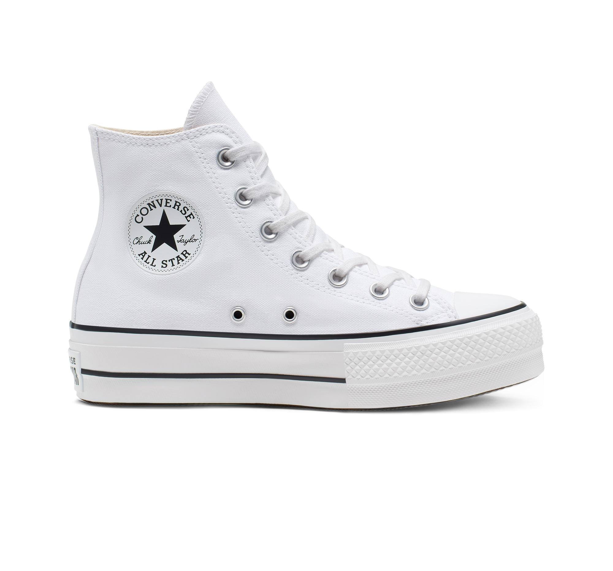 Converse Chuck Taylor All Star Lift Platform Canvas in White | Lyst