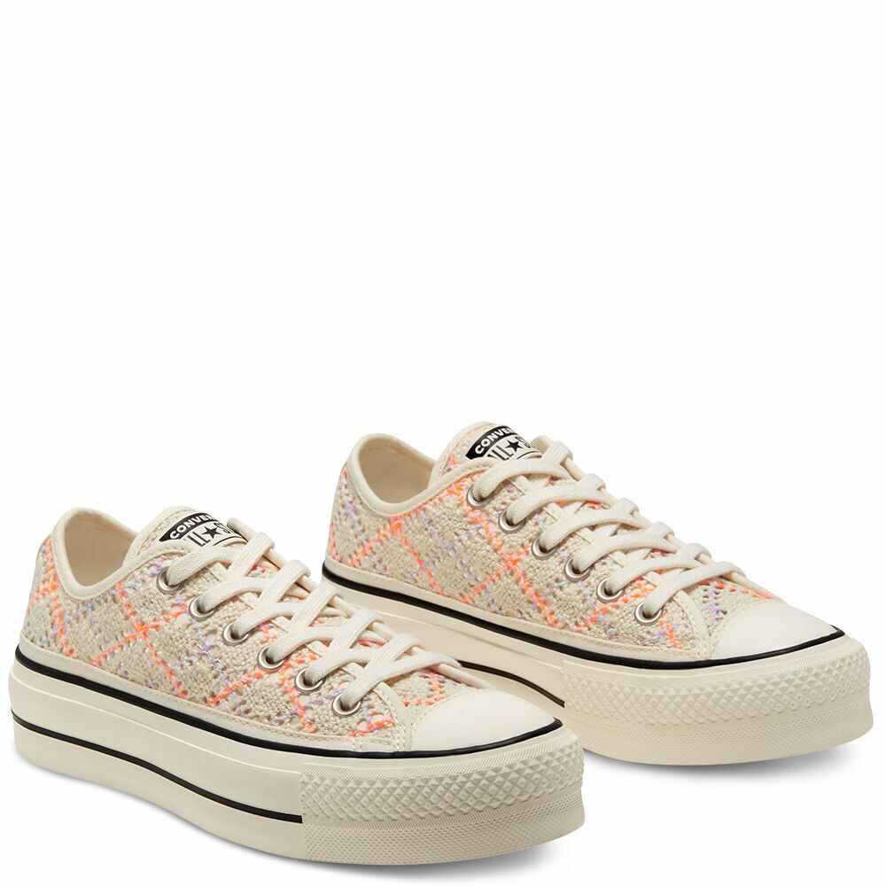 converse crochet platform