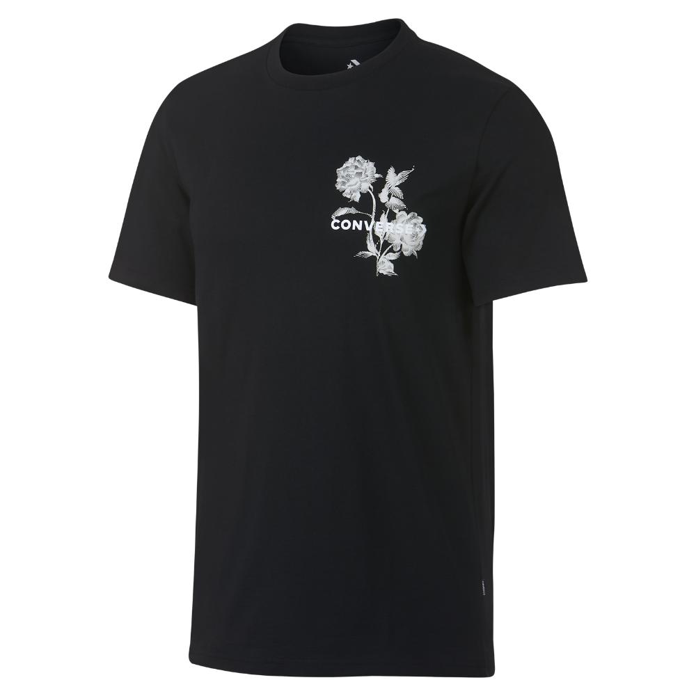 Planet Eksisterer tragt Converse Floral Men's T-shirt in Black for Men | Lyst