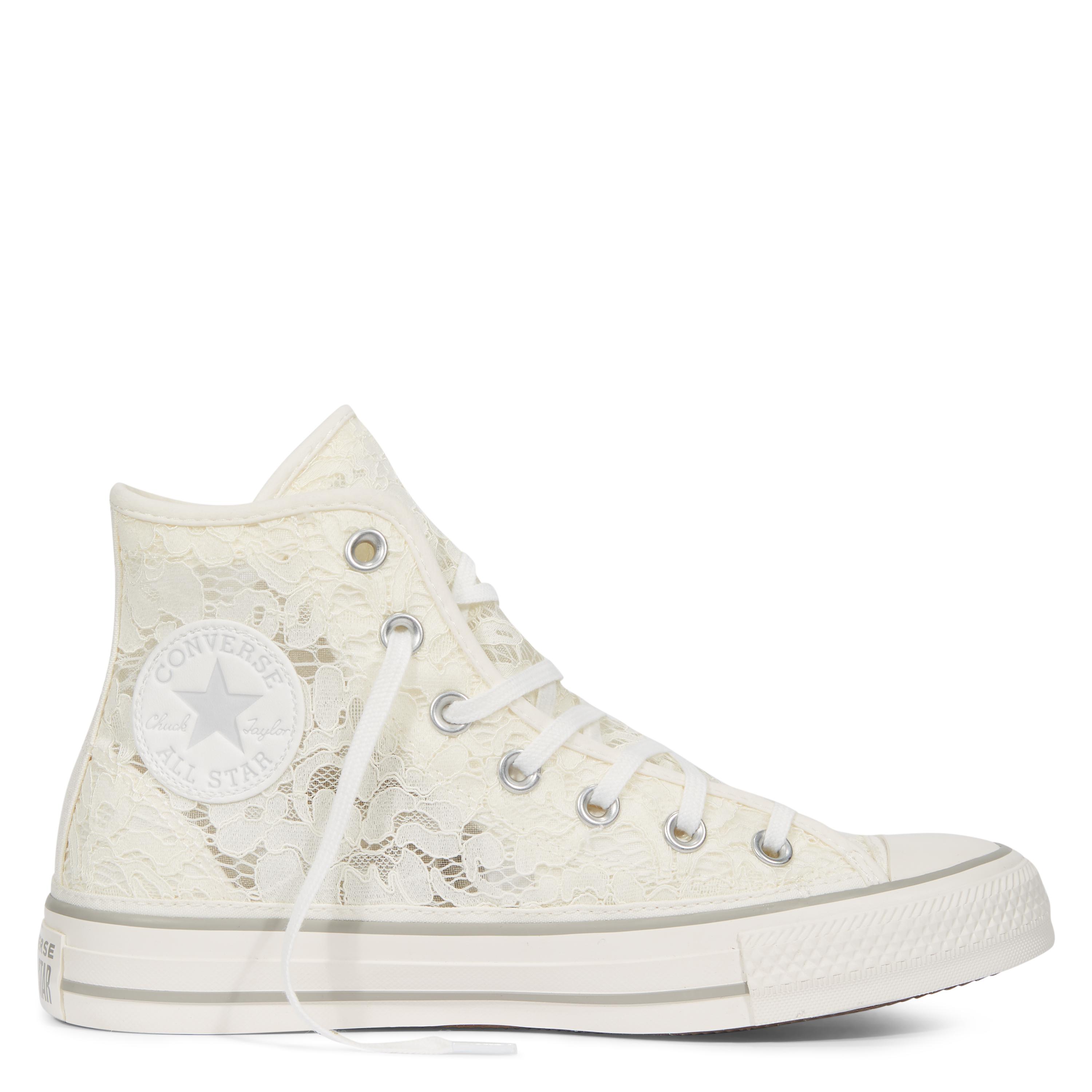 Converse Chuck Taylor All Star Flower Lace in White, Grey (White) | Lyst UK