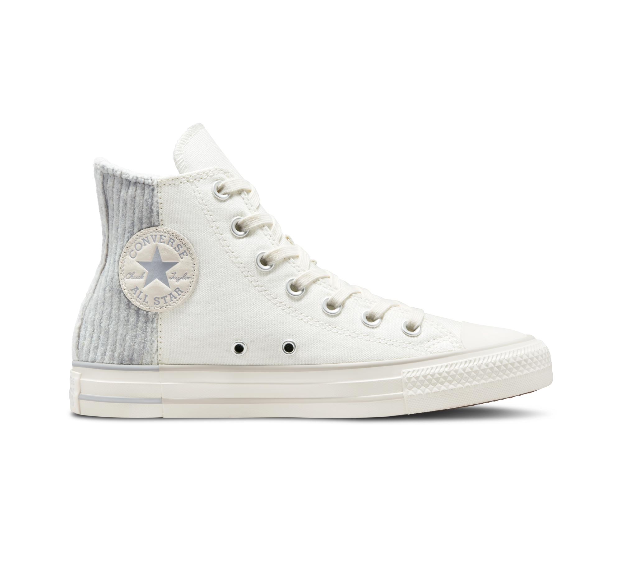 Converse Taylor All Star Velour in White | Lyst