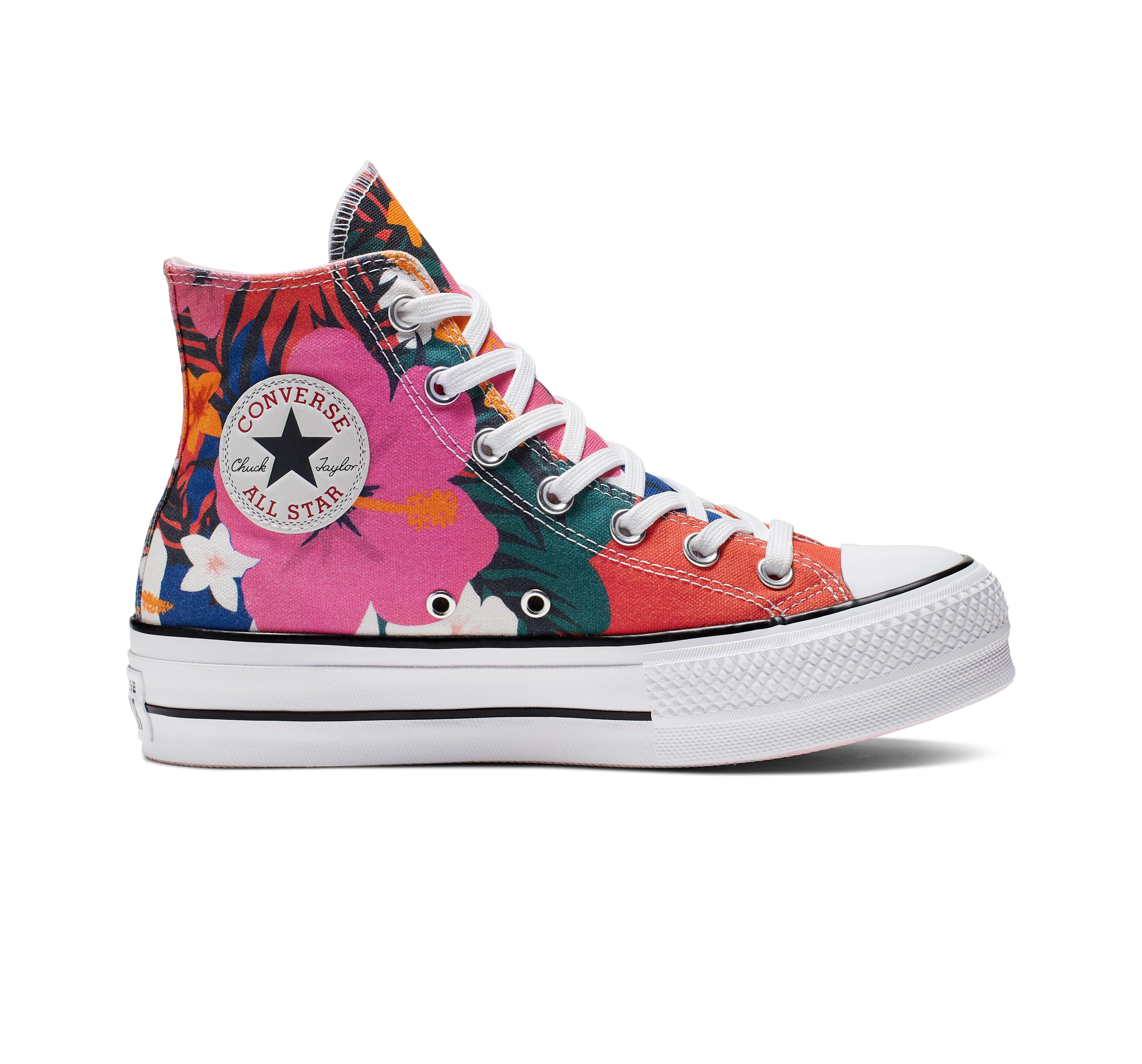 chuck taylor all star paradise prints lift high top