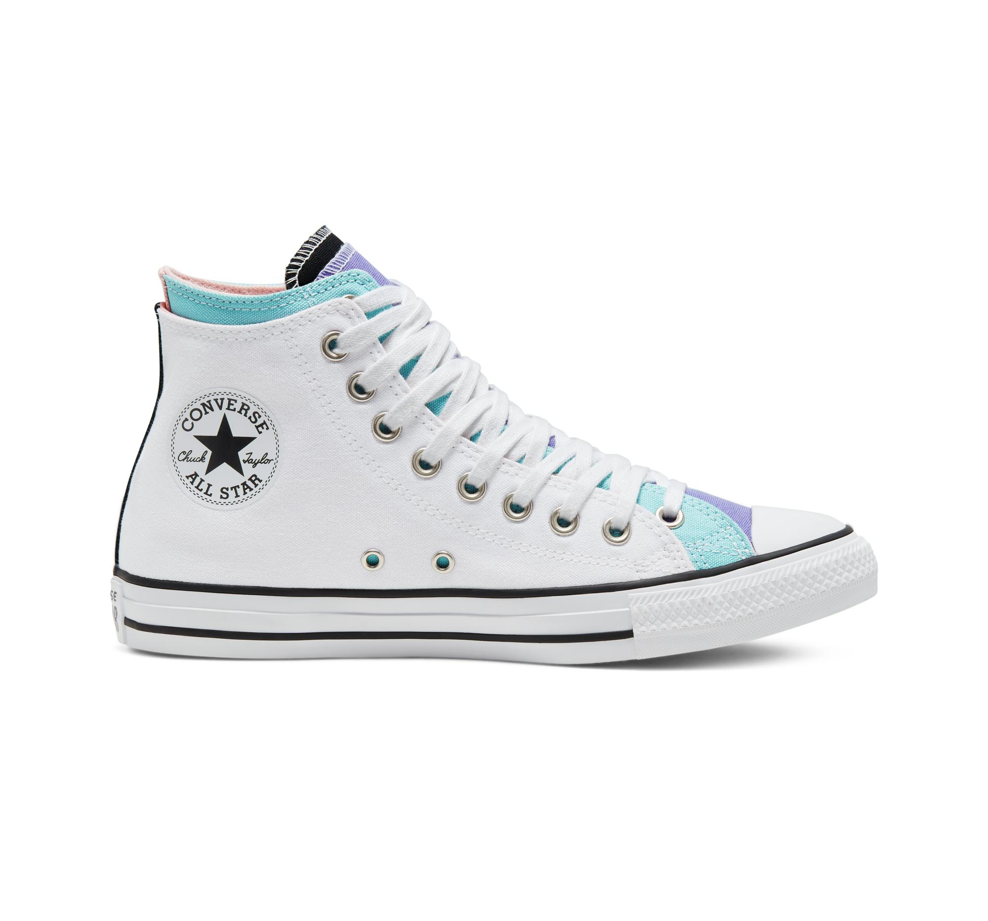 Converse Canvas Double Upper Chuck Taylor All Star in White - Lyst