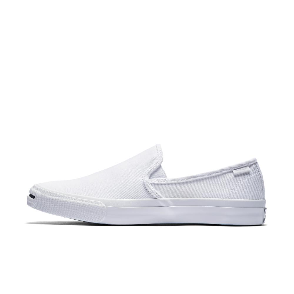 Converse Canvas Jack Purcell Low Profile Slip-on Shoe in White for Men -  Lyst