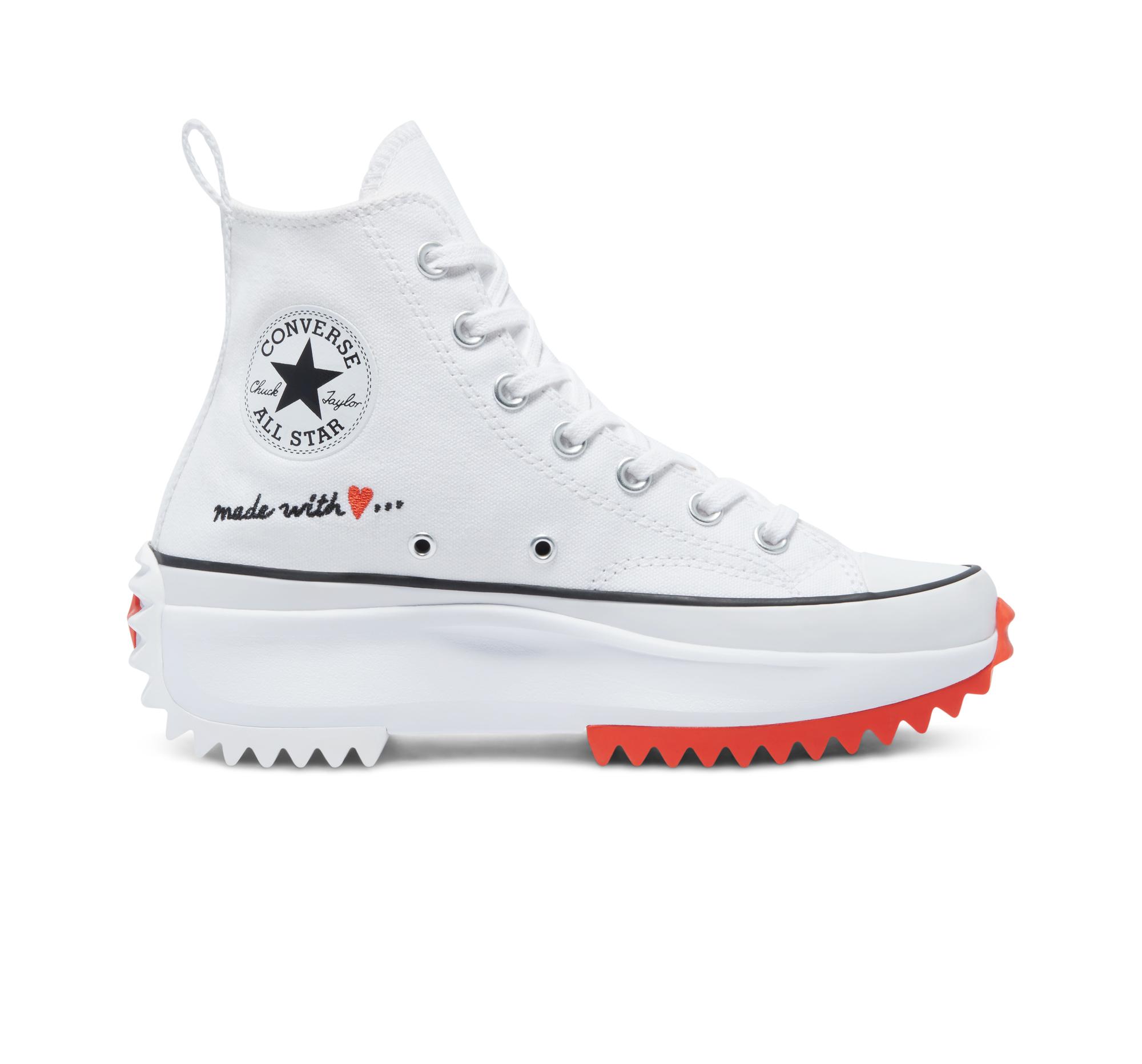 Converse Made With Love Run Star Hike in White | Lyst