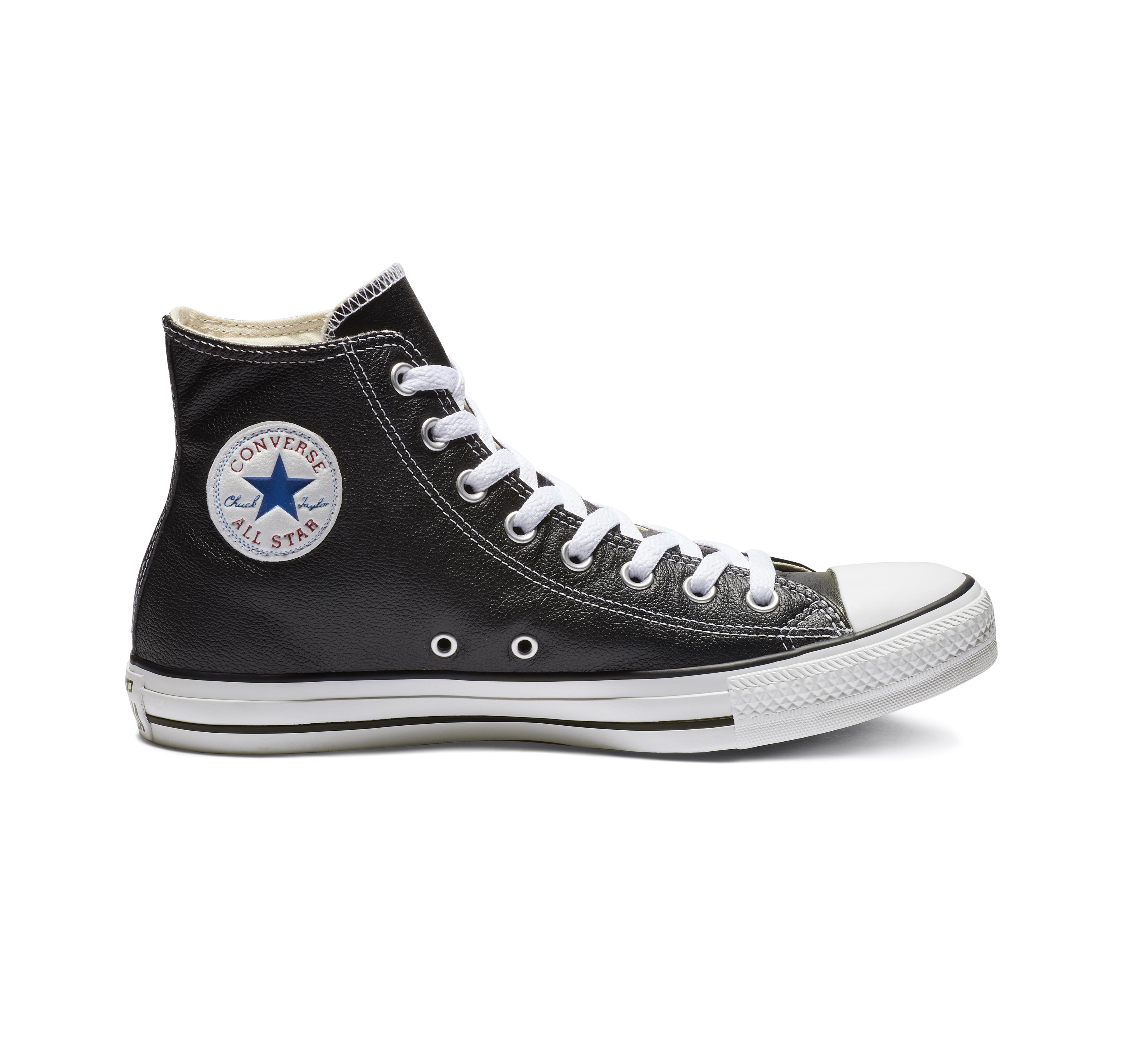 Converse Chuck Taylor All Star Leather in Black for Men - Lyst