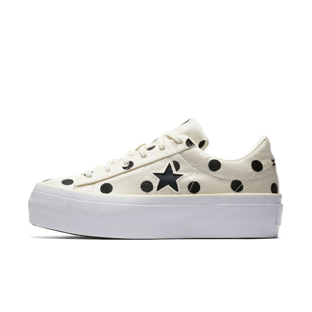 Converse One Star Polka Dot Platform Low Top Women's Shoe | Lyst