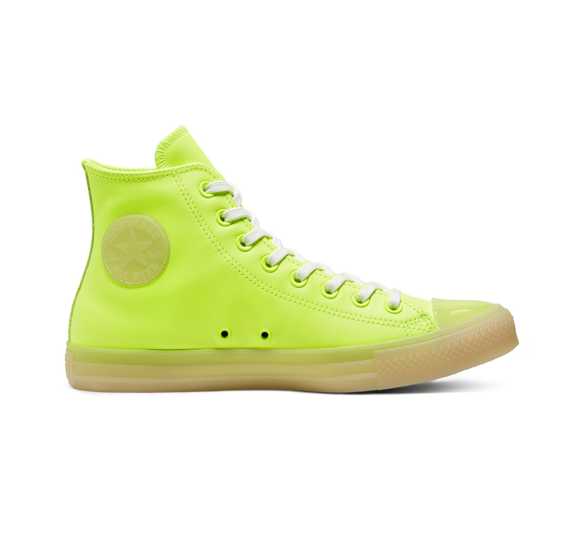 Converse Neon Leather Chuck Taylor All Star in Yellow | Lyst
