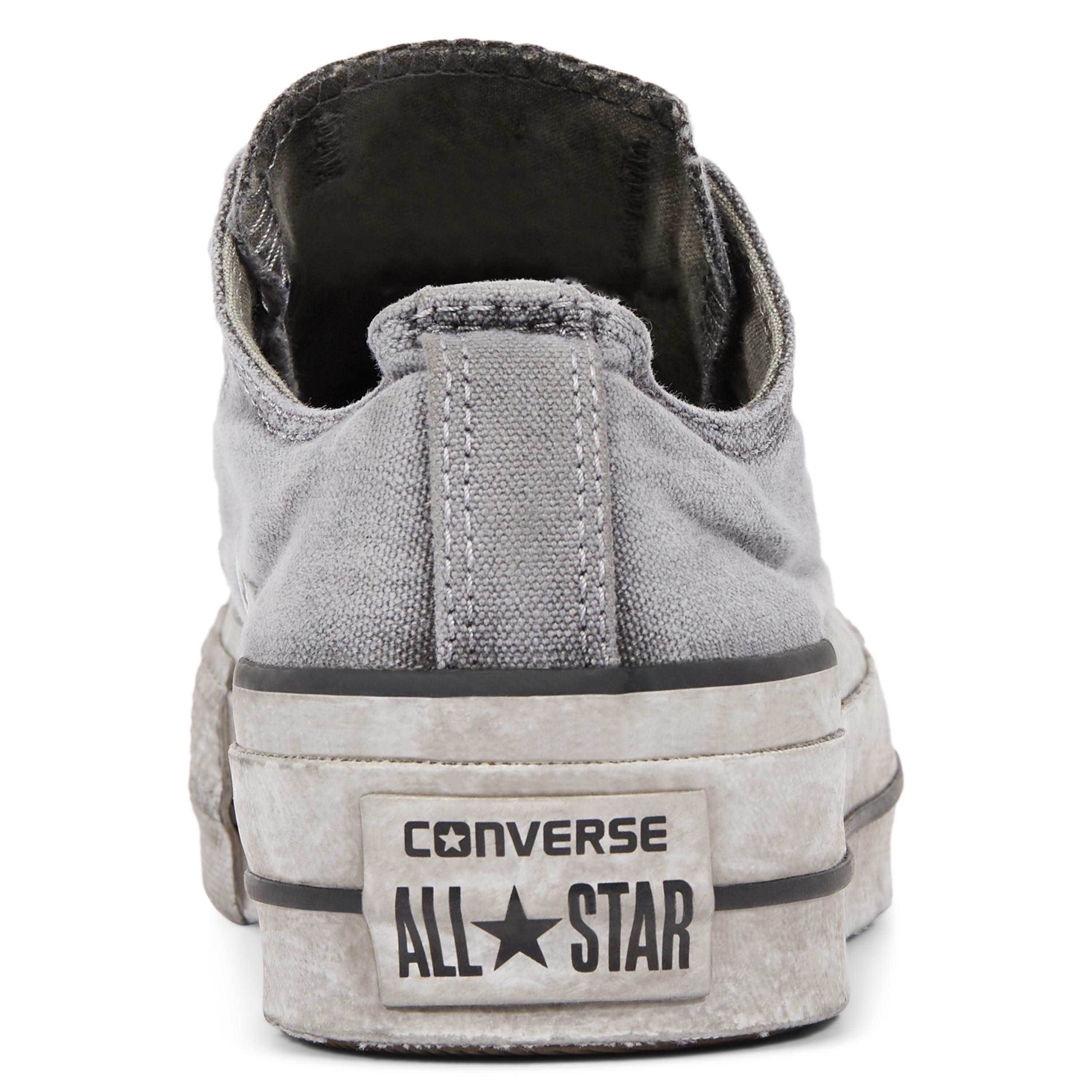 Converse Chuck Taylor All Star Lift Smoked Canvas Low Top in Grey (Grey) -  Lyst