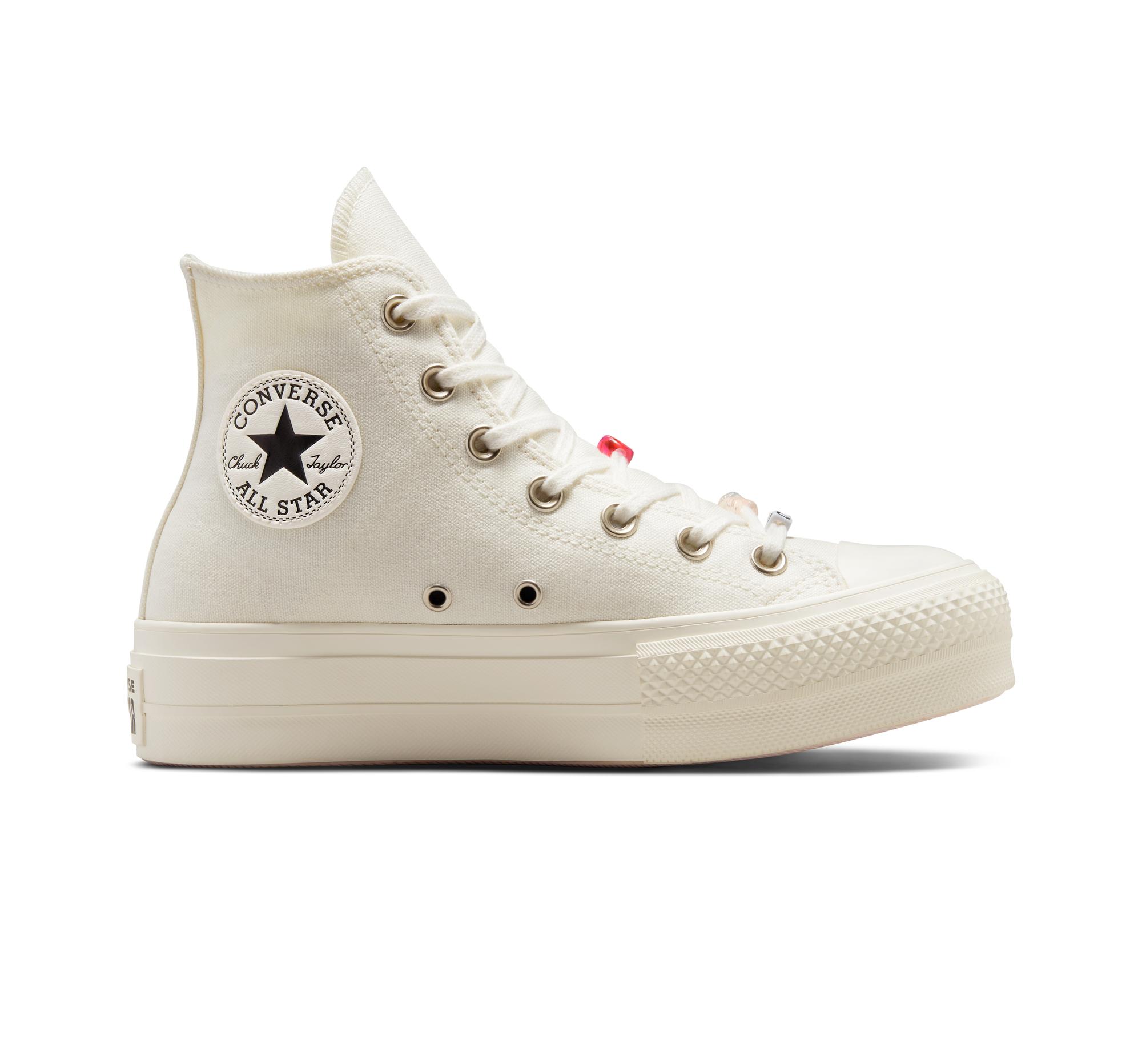Converse Chuck Taylor All Star Lift Platform Diy Beads in White | Lyst