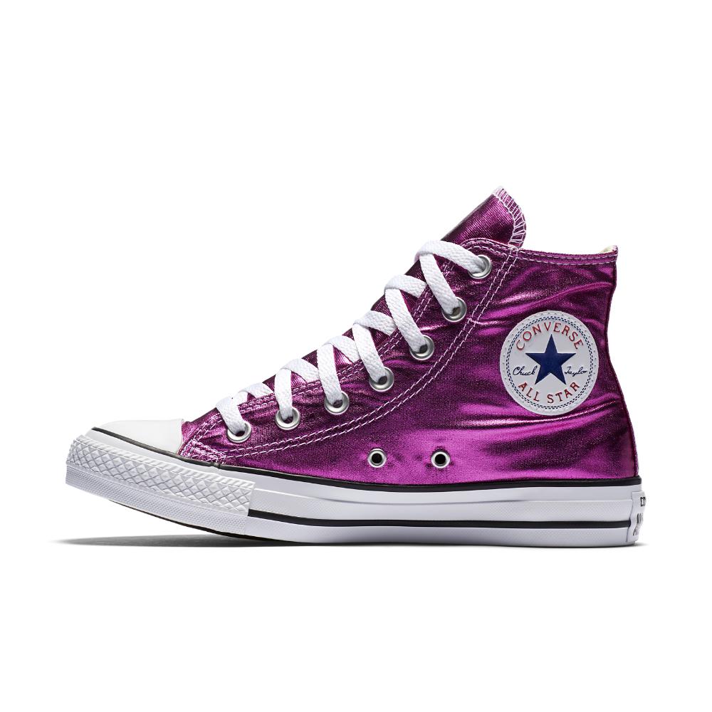 Salida Finalmente efectivo Converse Chuck Taylor All Star Metallic High Top Shoe in Purple | Lyst