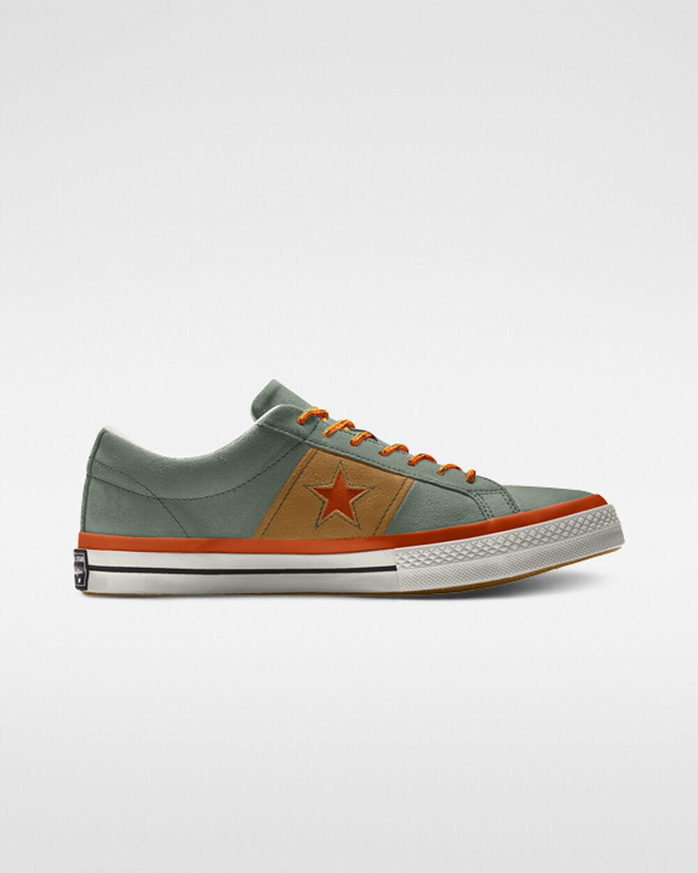green suede one star converse