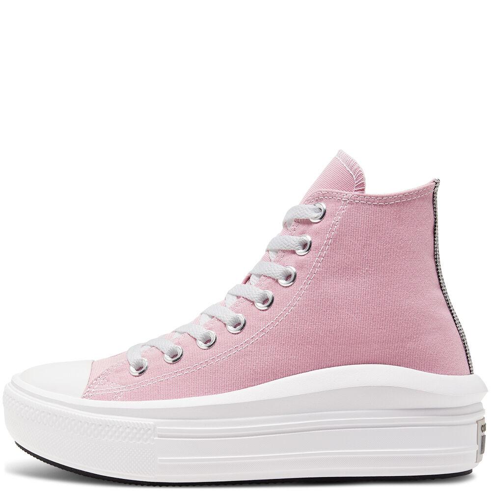 Converse Chuck Taylor All Star Move High Top in Pink | Lyst UK