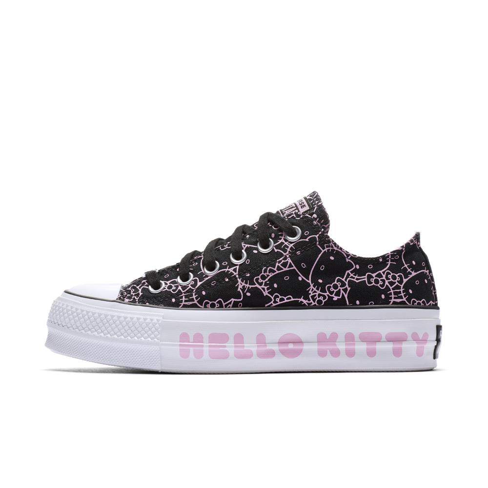 Converse X Hello Kitty Chuck Taylor All Star Clean Lift Canvas Low Top Women's Black | Lyst