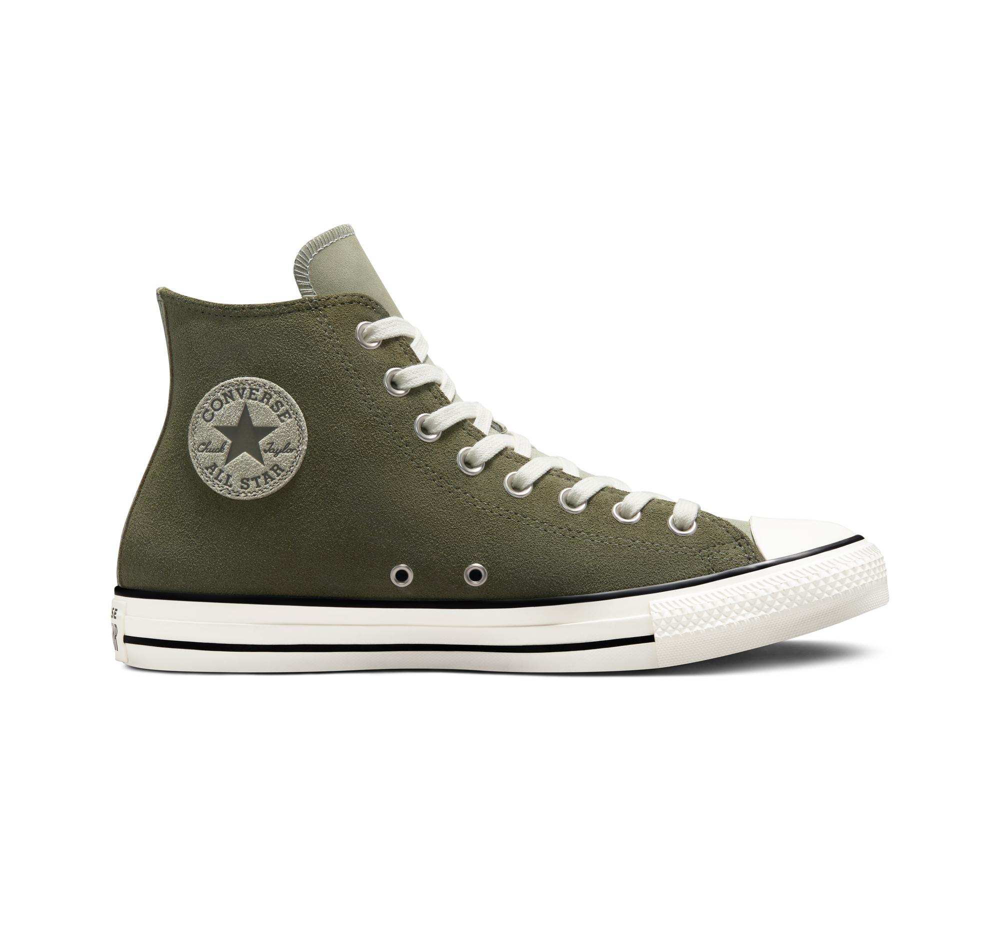 Converse Chuck Star Suede in Green | Lyst