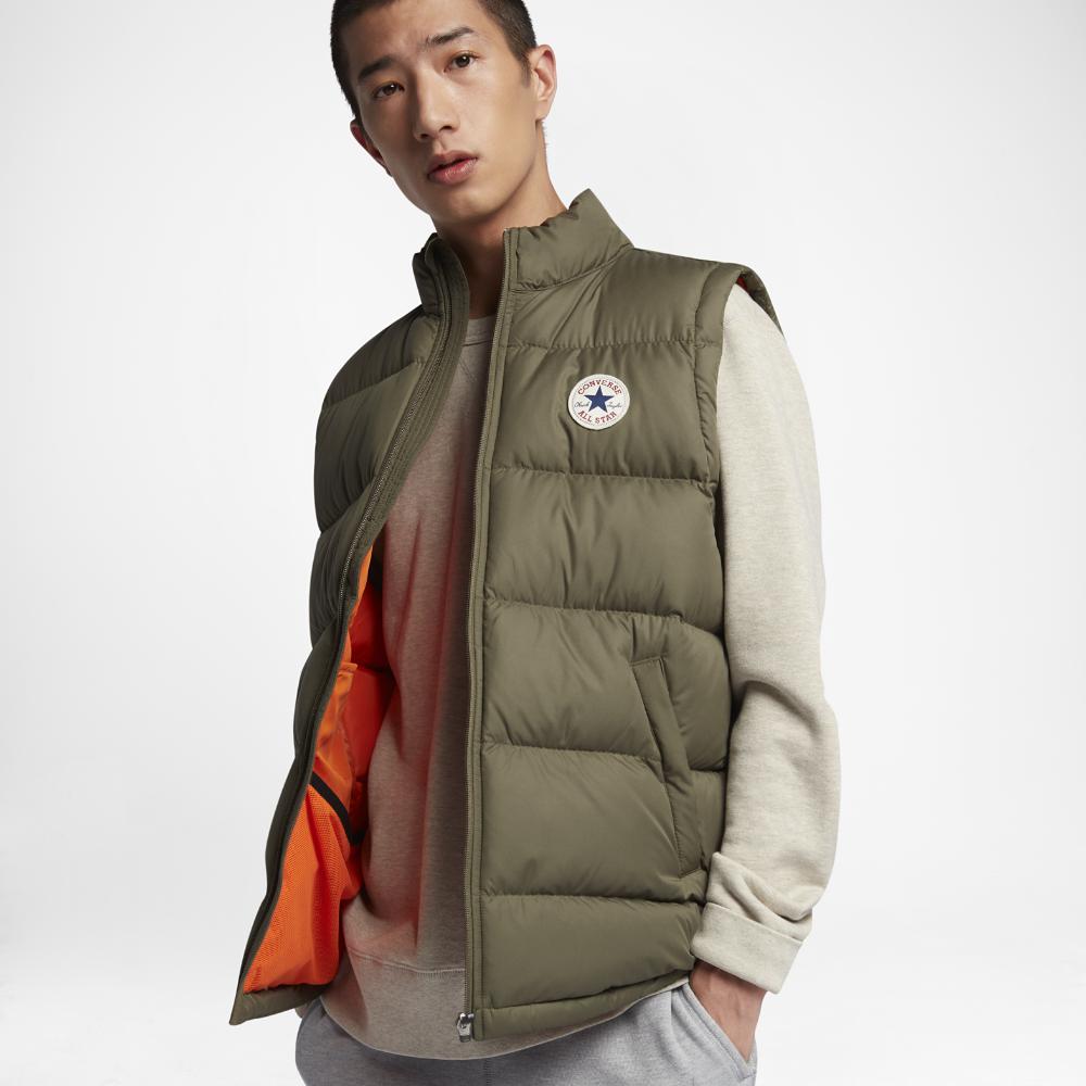 Converse Down Men's Vest in Green for 