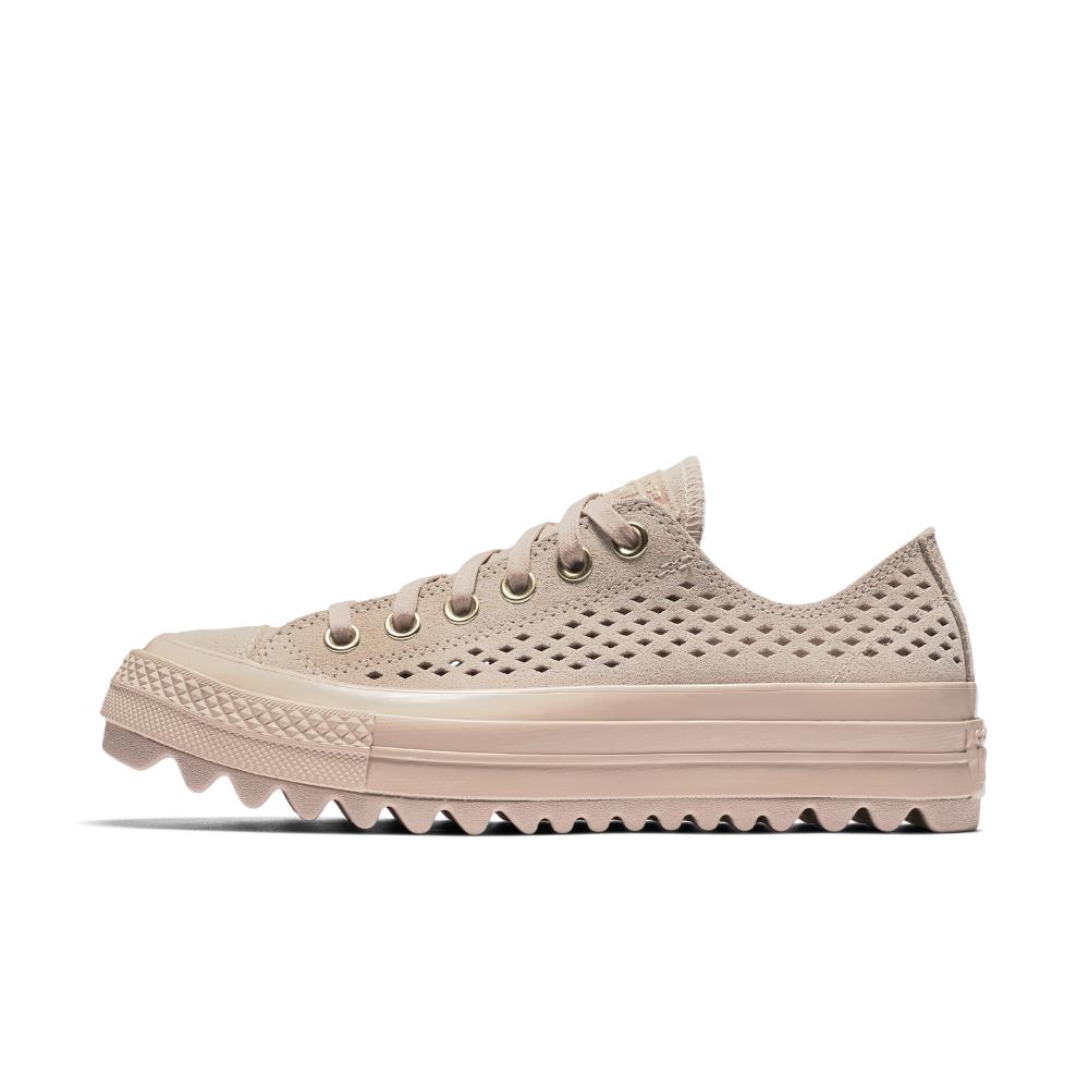 converse chuck taylor all star perforated suede low top