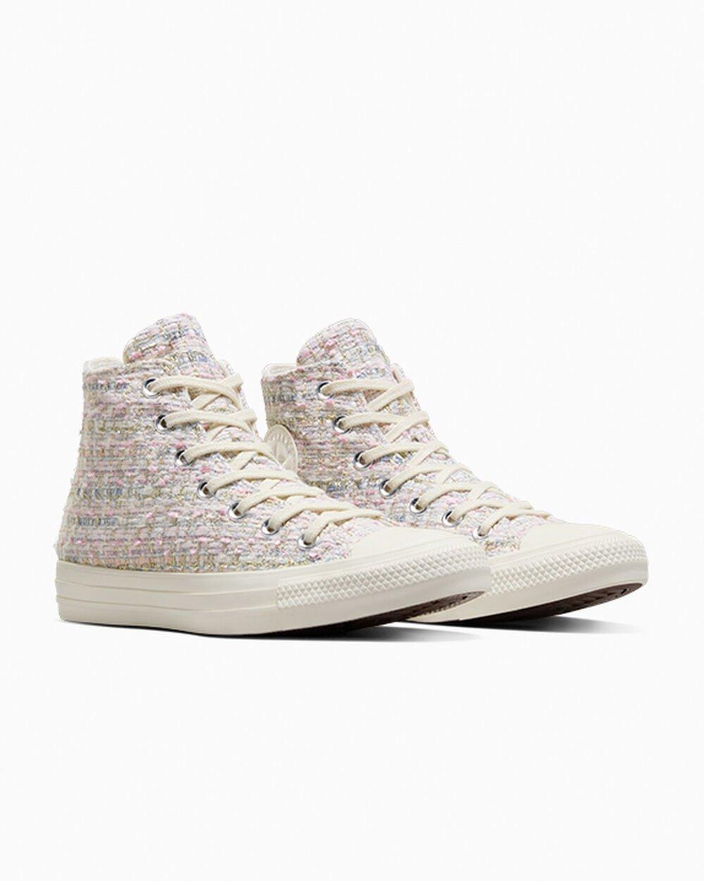 Converse Chuck Taylor All Star Tweed Shimmer in White Lyst UK