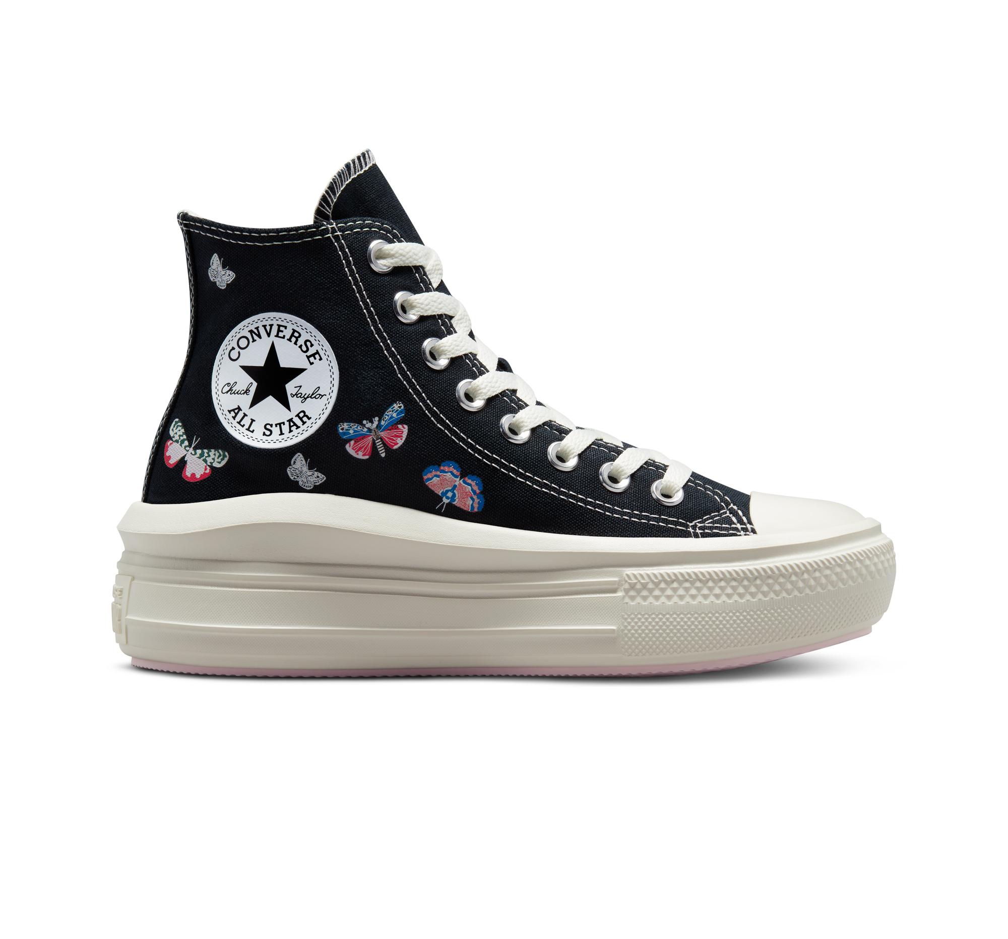 Converse Chuck Taylor All Star Move Platform Butterfly Wings in Blue | Lyst