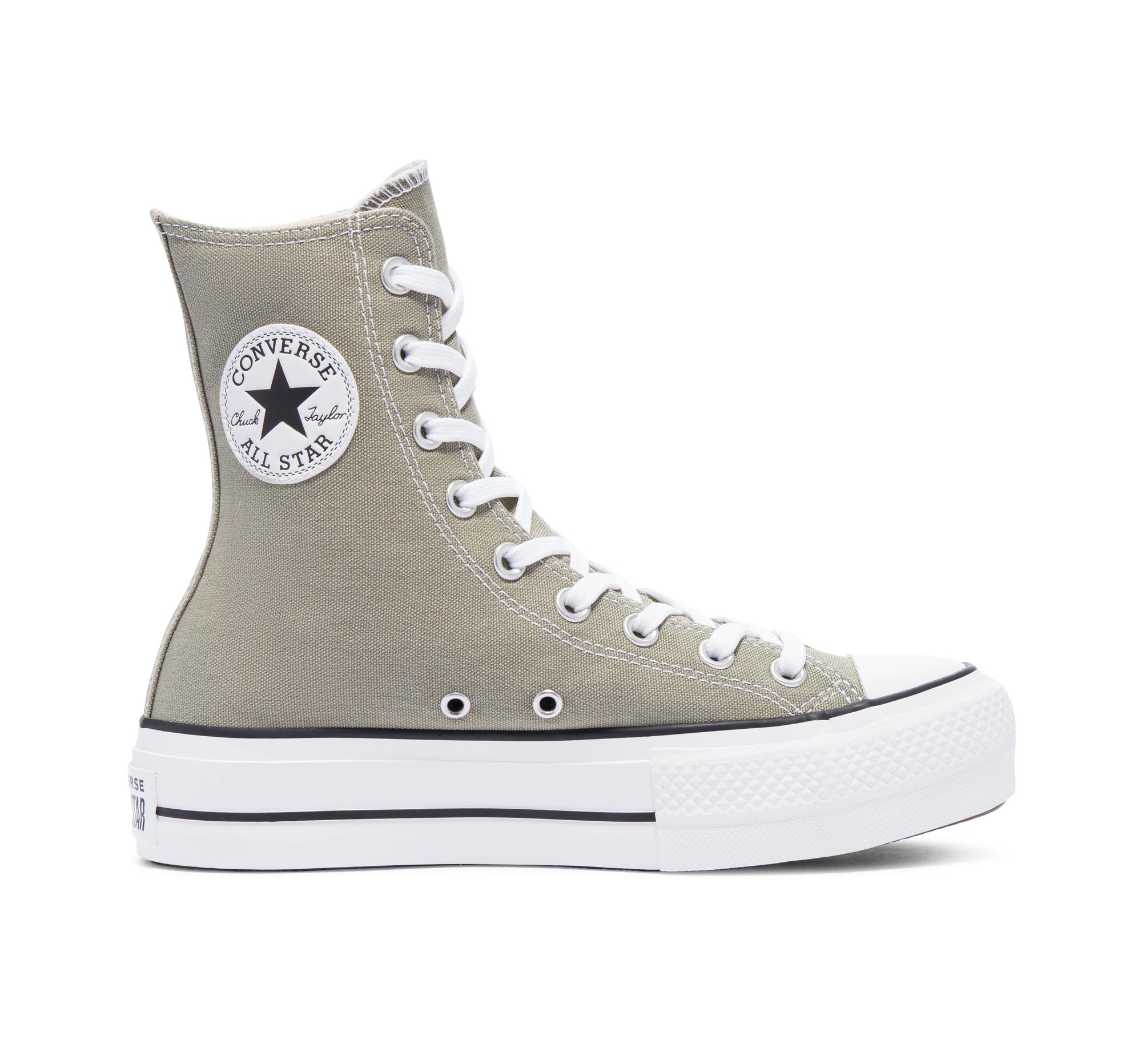 Converse Color Extra High Platform Chuck Taylor All Star in Green | Lyst