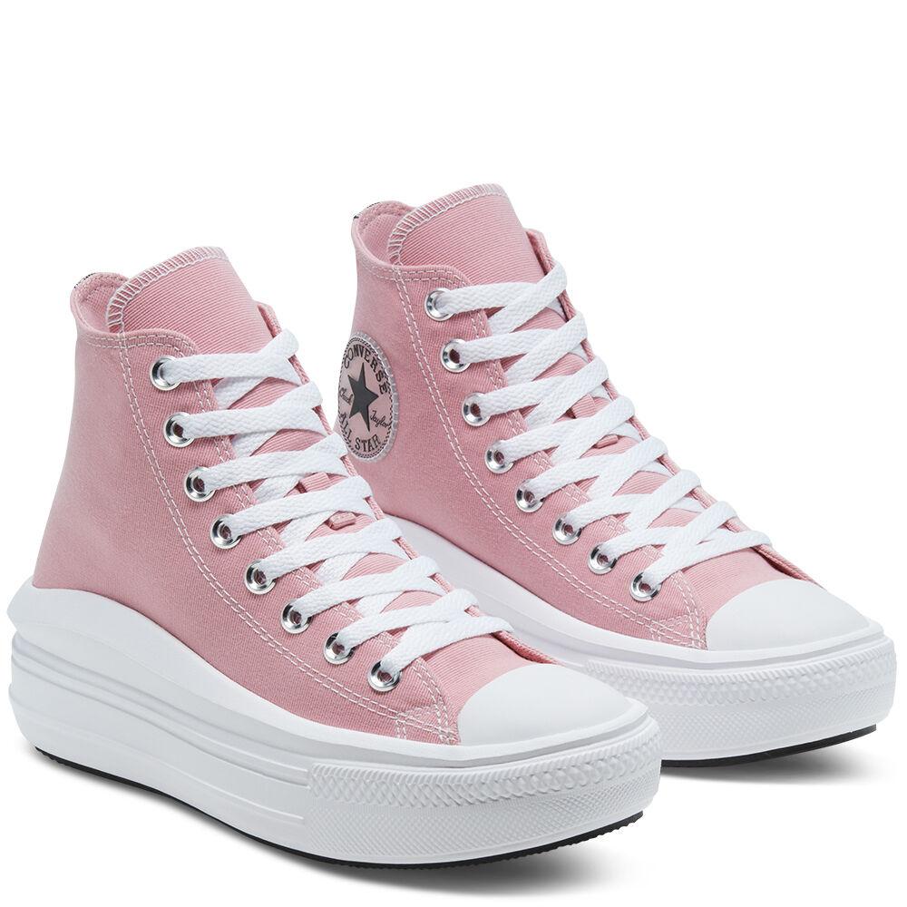 Converse Chuck Taylor All Star Move High Top in Pink | Lyst UK