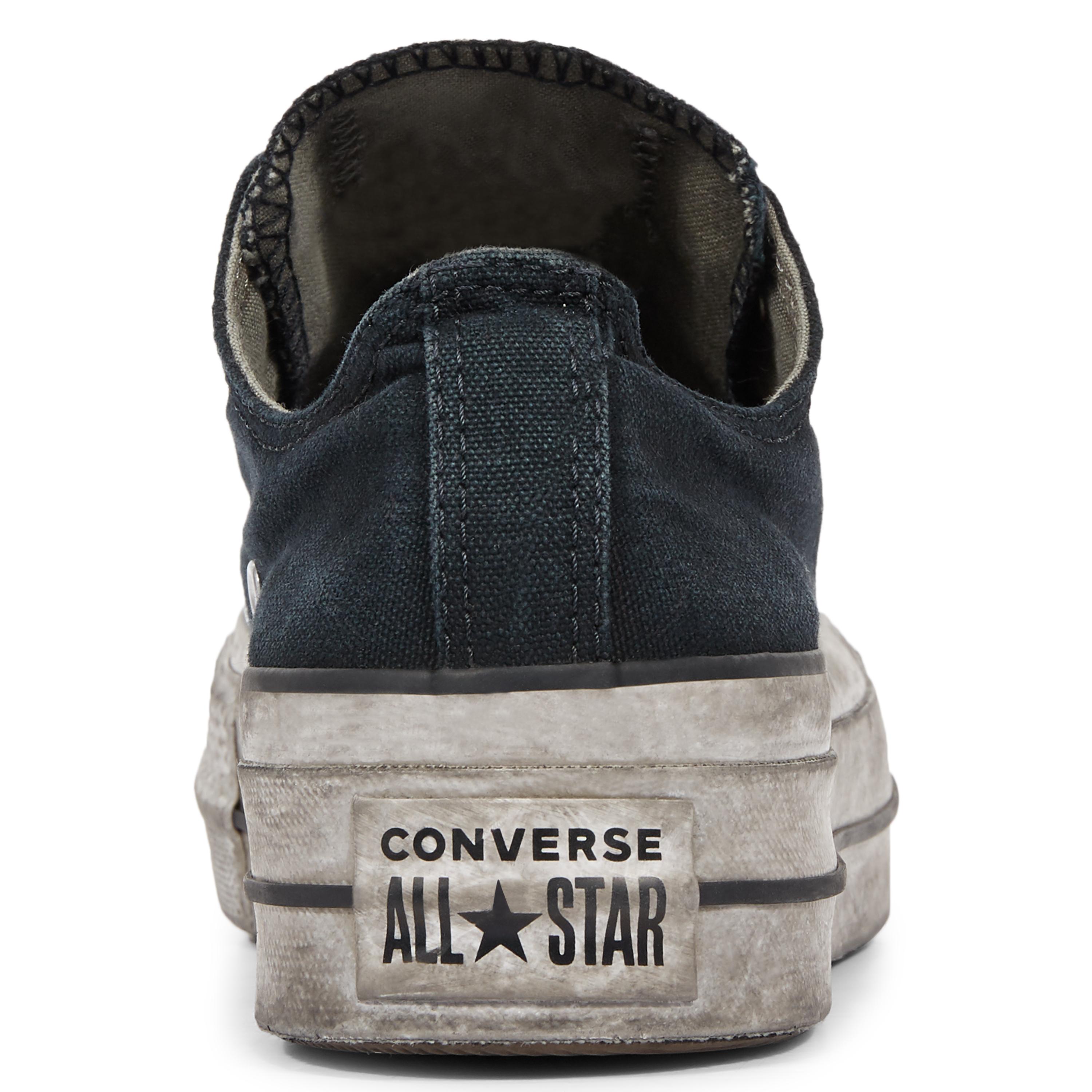 chuck taylor all star lift smoked canvas high top grey