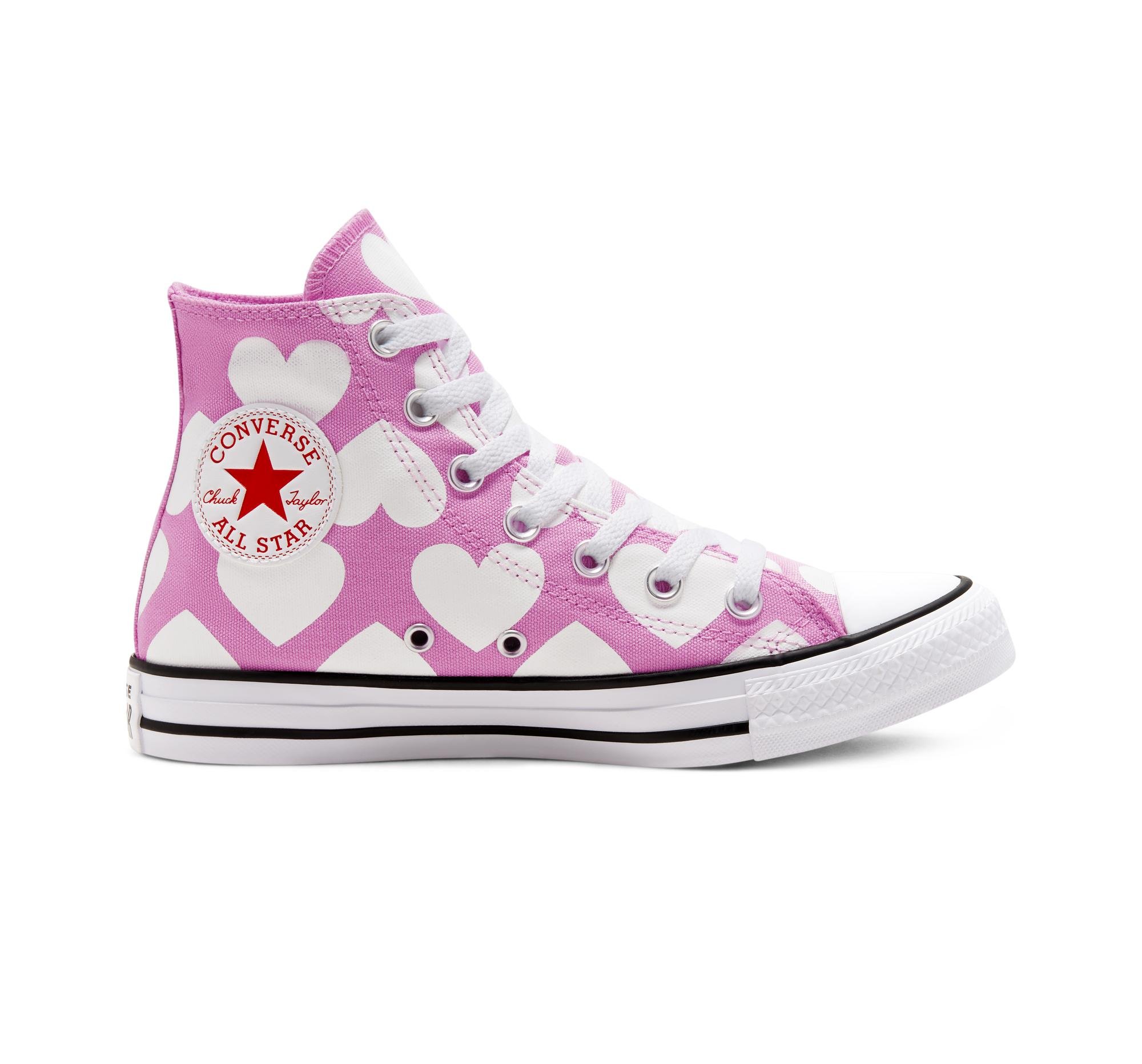 Converse Twisted Hearts Chuck Taylor All Star in Pink | Lyst