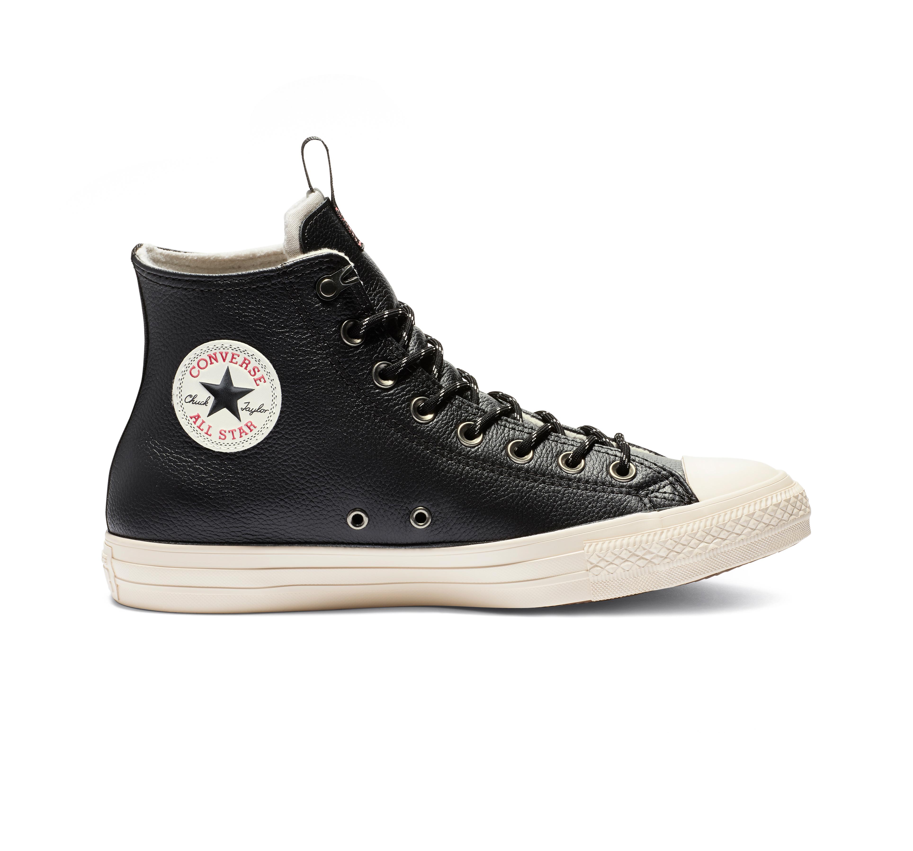 Converse Chuck Taylor All Star Desert Storm Leather High Top in Black ...