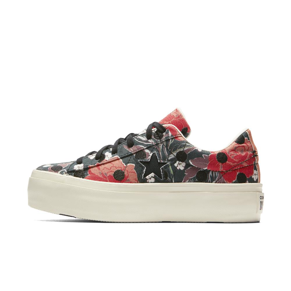 converse one star platform polka dot