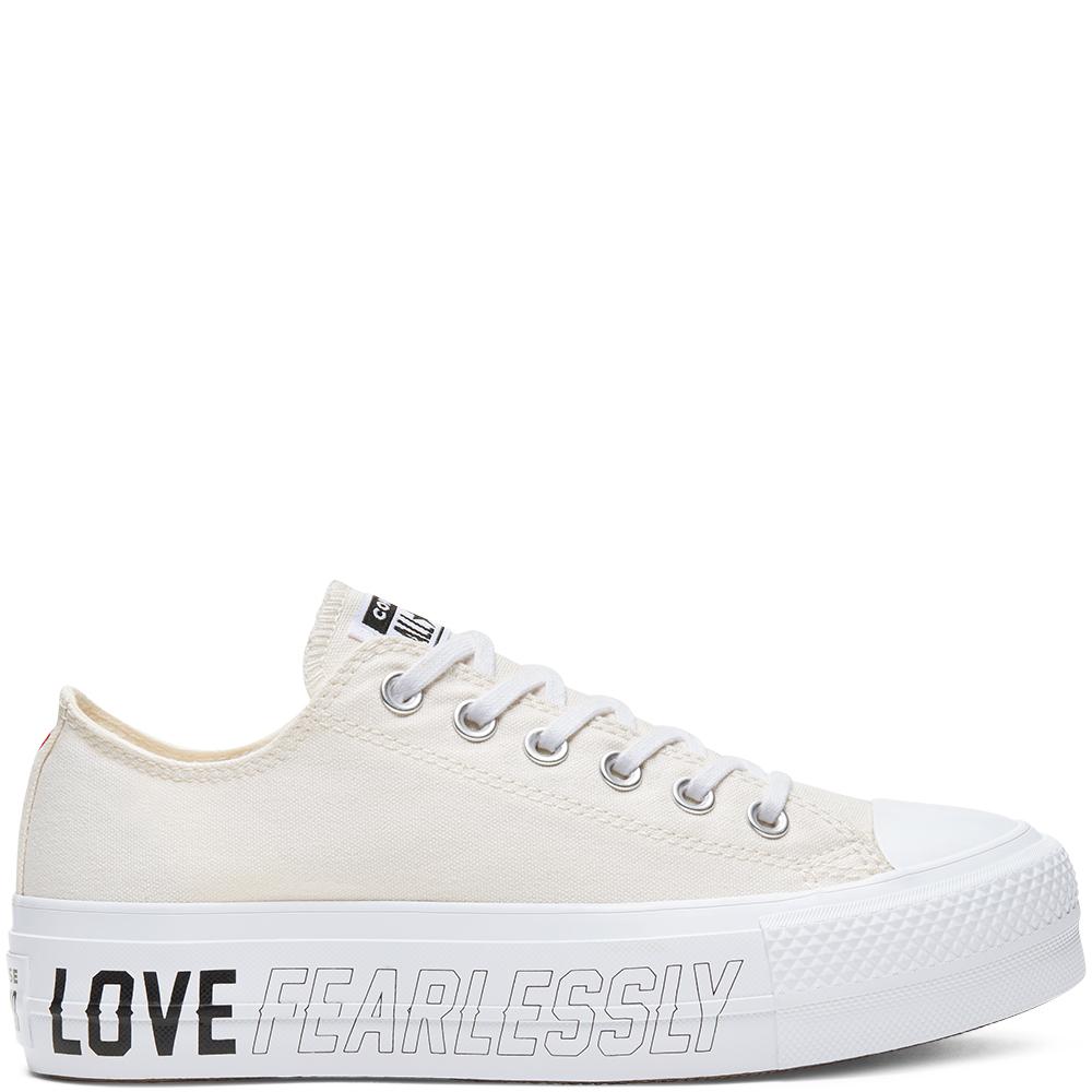 converse chuck taylor all star hi love fearlessly heart trainers