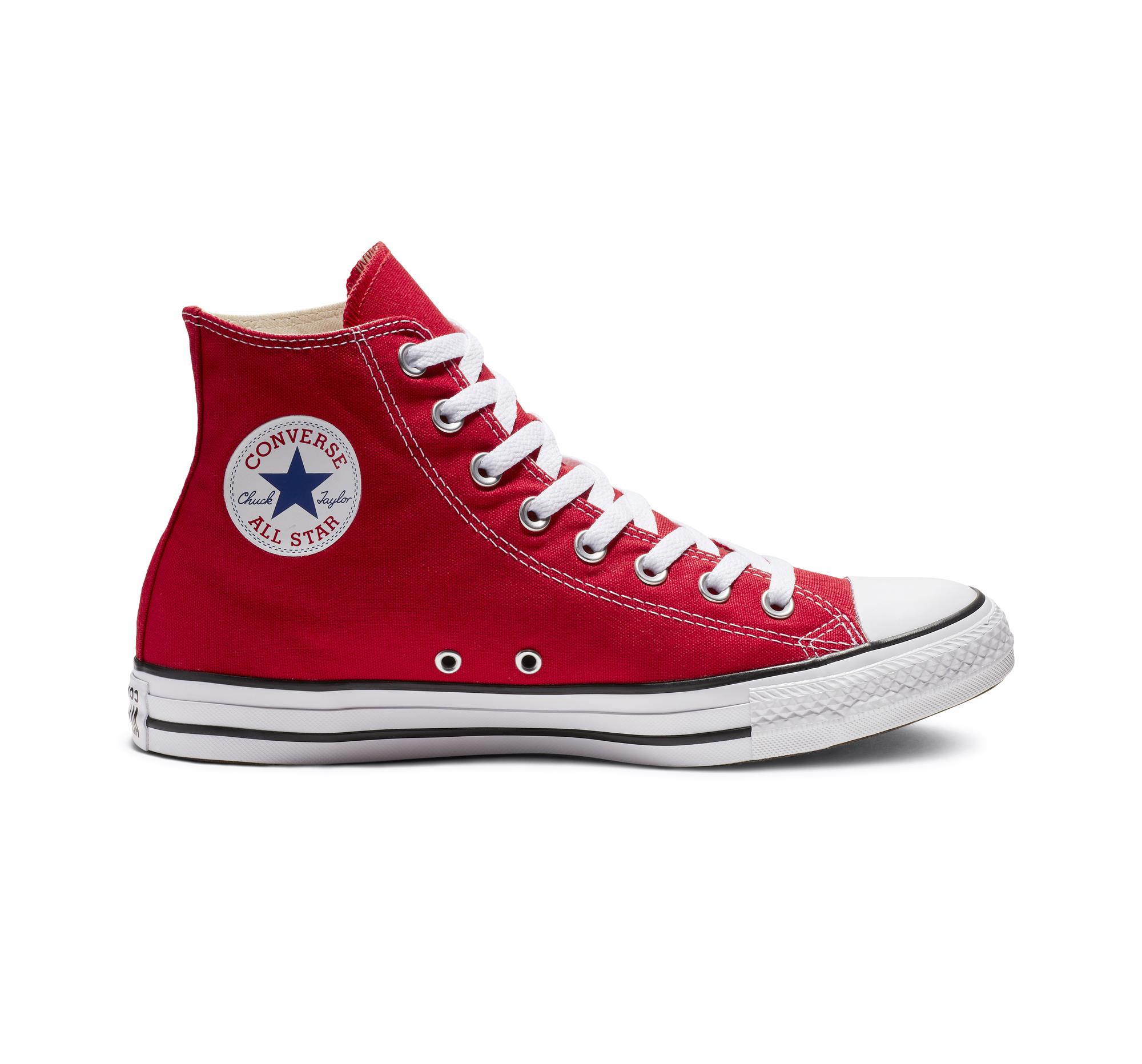 Converse Canvas Chuck Taylor All Star High Top Sneaker in Red - Save 58 ...