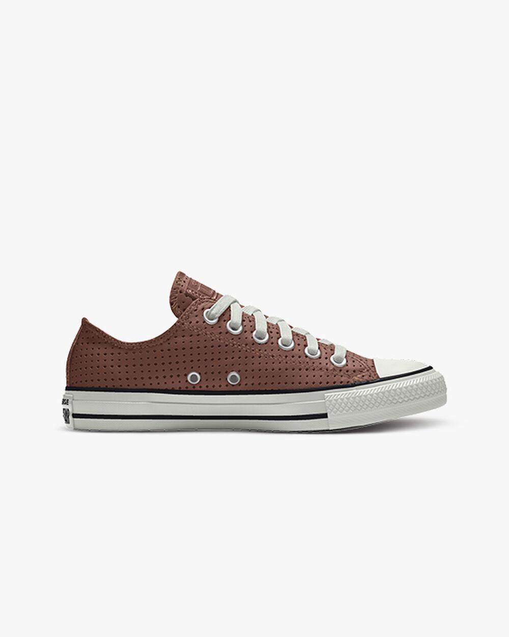 Converse Custom Chuck Taylor All Star Leather By You in Brown | Lyst