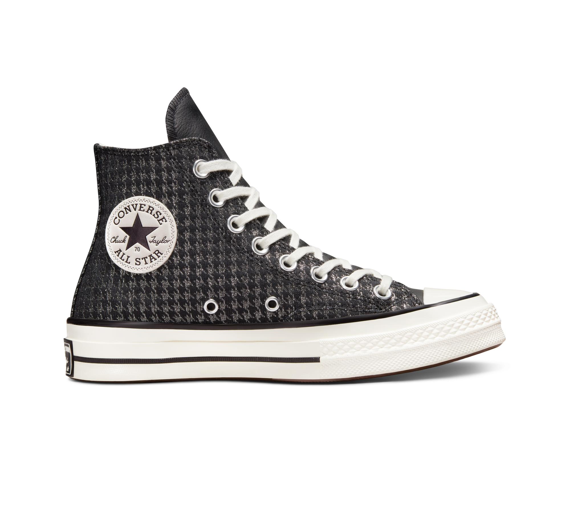 Converse Chuck 70 Houndstooth Shine in Black | Lyst