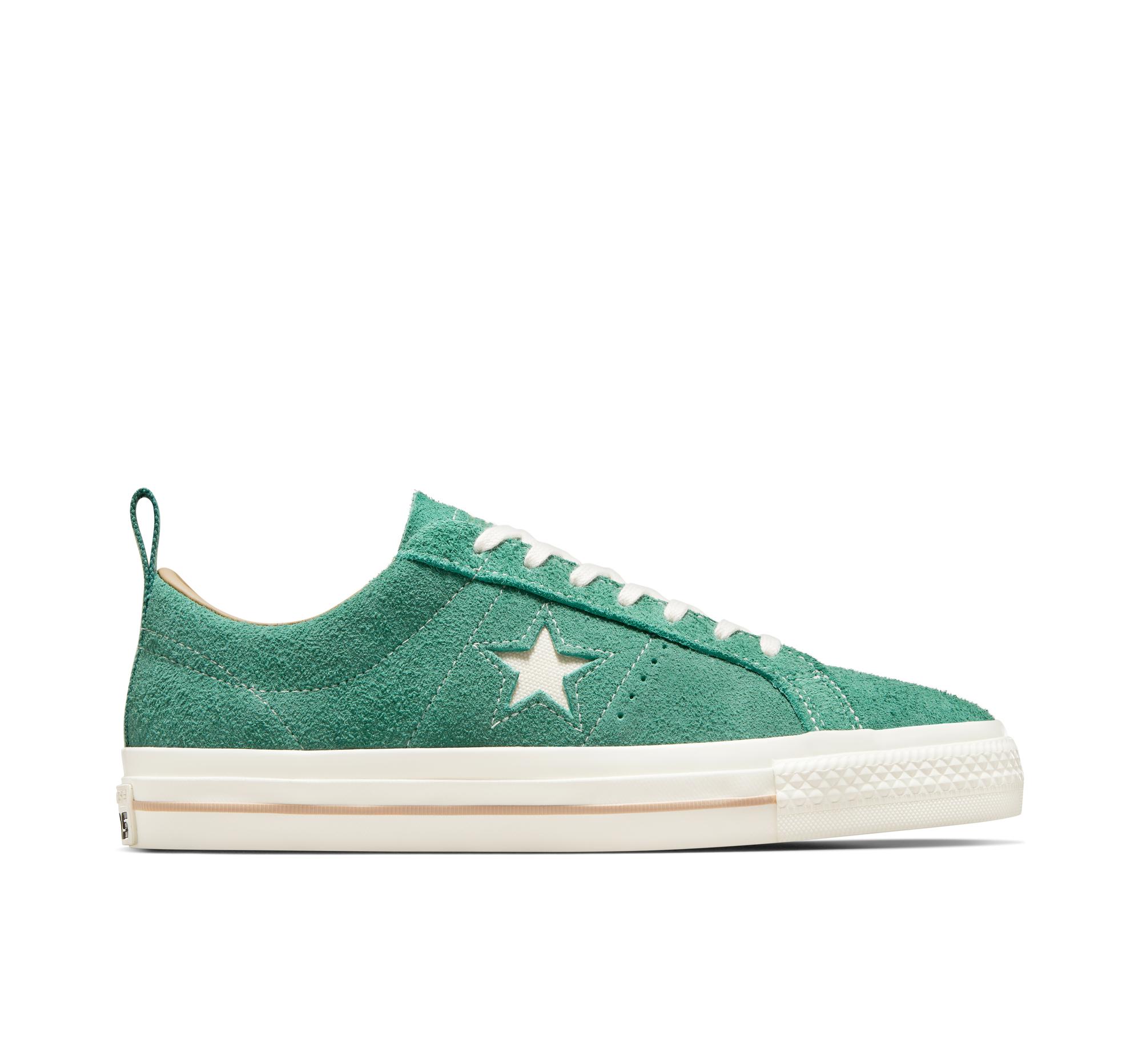 Converse One Star Pro Vintage Suede in Green | Lyst