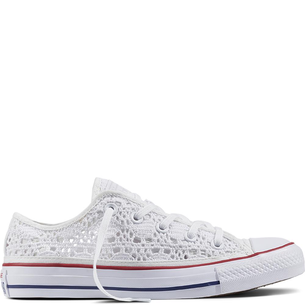 Converse Chuck Taylor All Star Crochet in White | Lyst UK