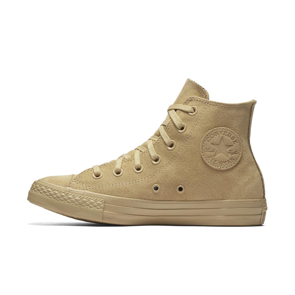 Converse Chuck Taylor All Star Mono Suede High Top Women's Shoe in Natural  | Lyst