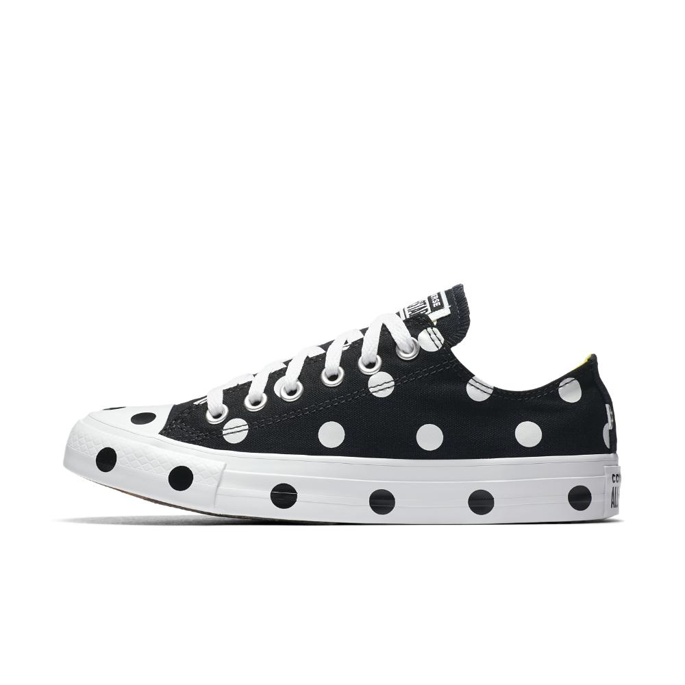 Converse Canvas Chuck Taylor All Star Polka Dots Low Top Women's Shoe in  Black | Lyst
