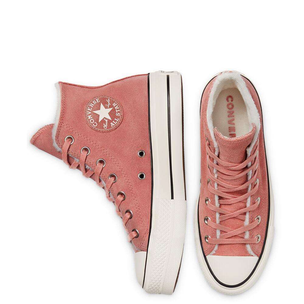 Converse Cozy Club Platform Chuck Taylor All Star High Top in Pink | Lyst UK