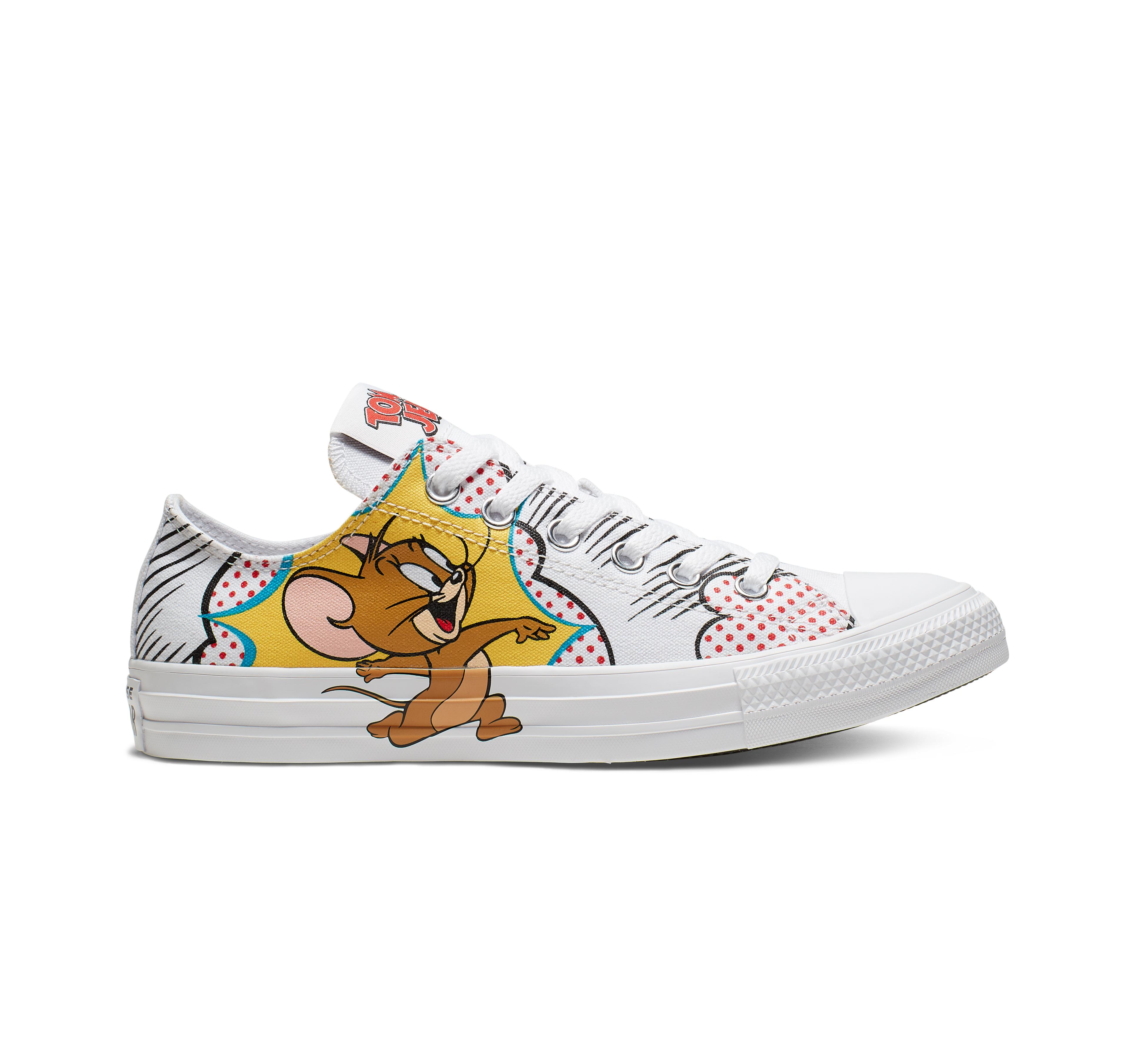 Converse Tom And Jerry Chuck Taylor All Star Top in White for Men | Lyst