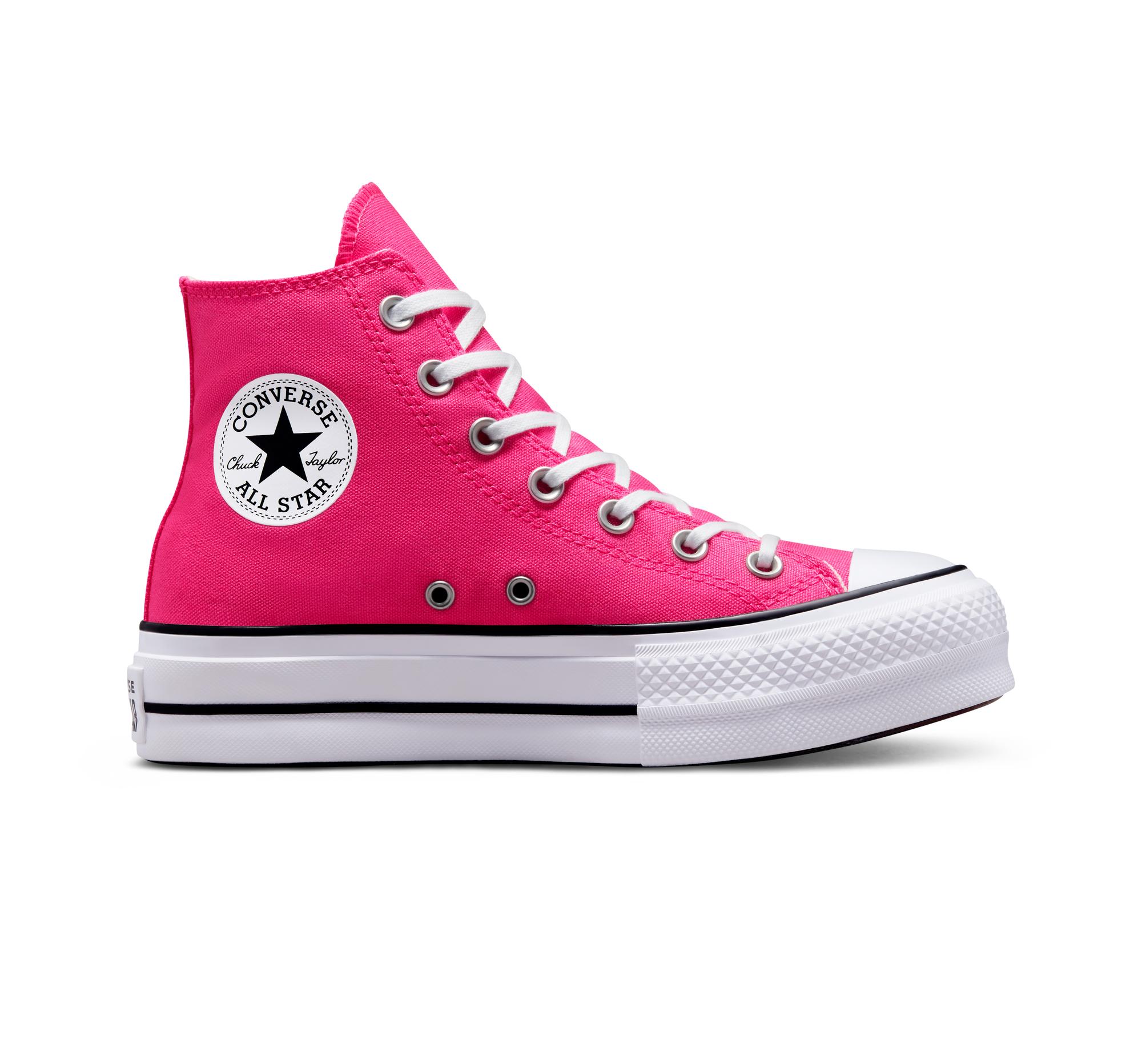 Converse Taylor All Star Lift Canvas in Pink | Lyst
